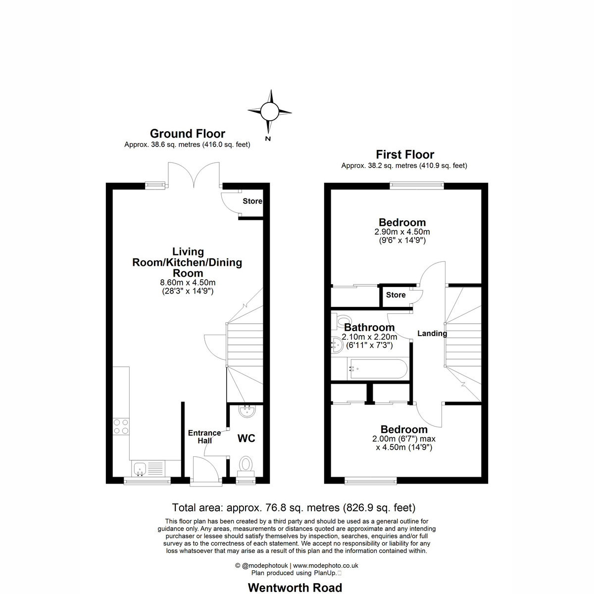 18, Wentworth Road, Chelmsford floorplan