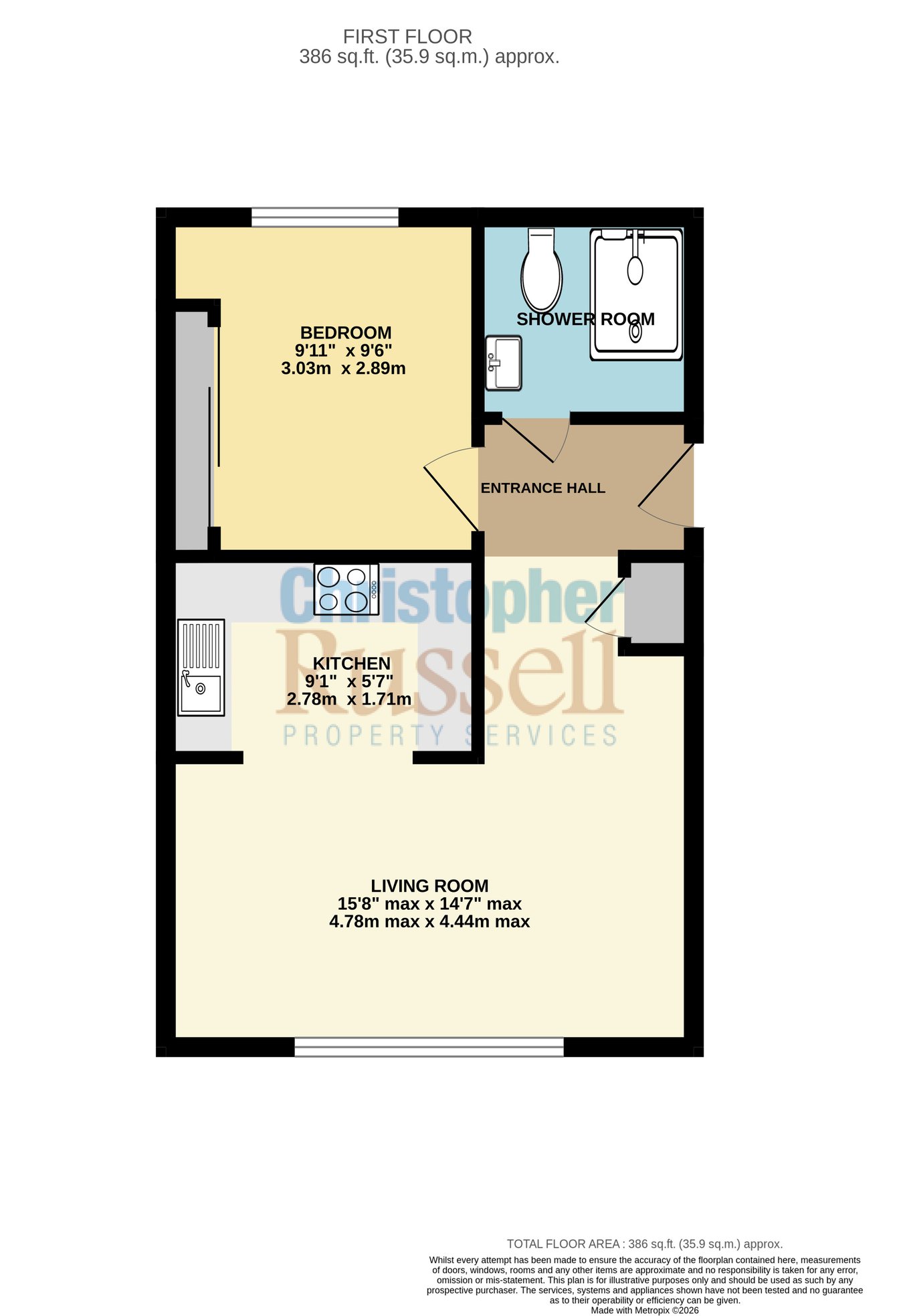 Flat 4, 423, Blackfen Road, Sidcup floorplan