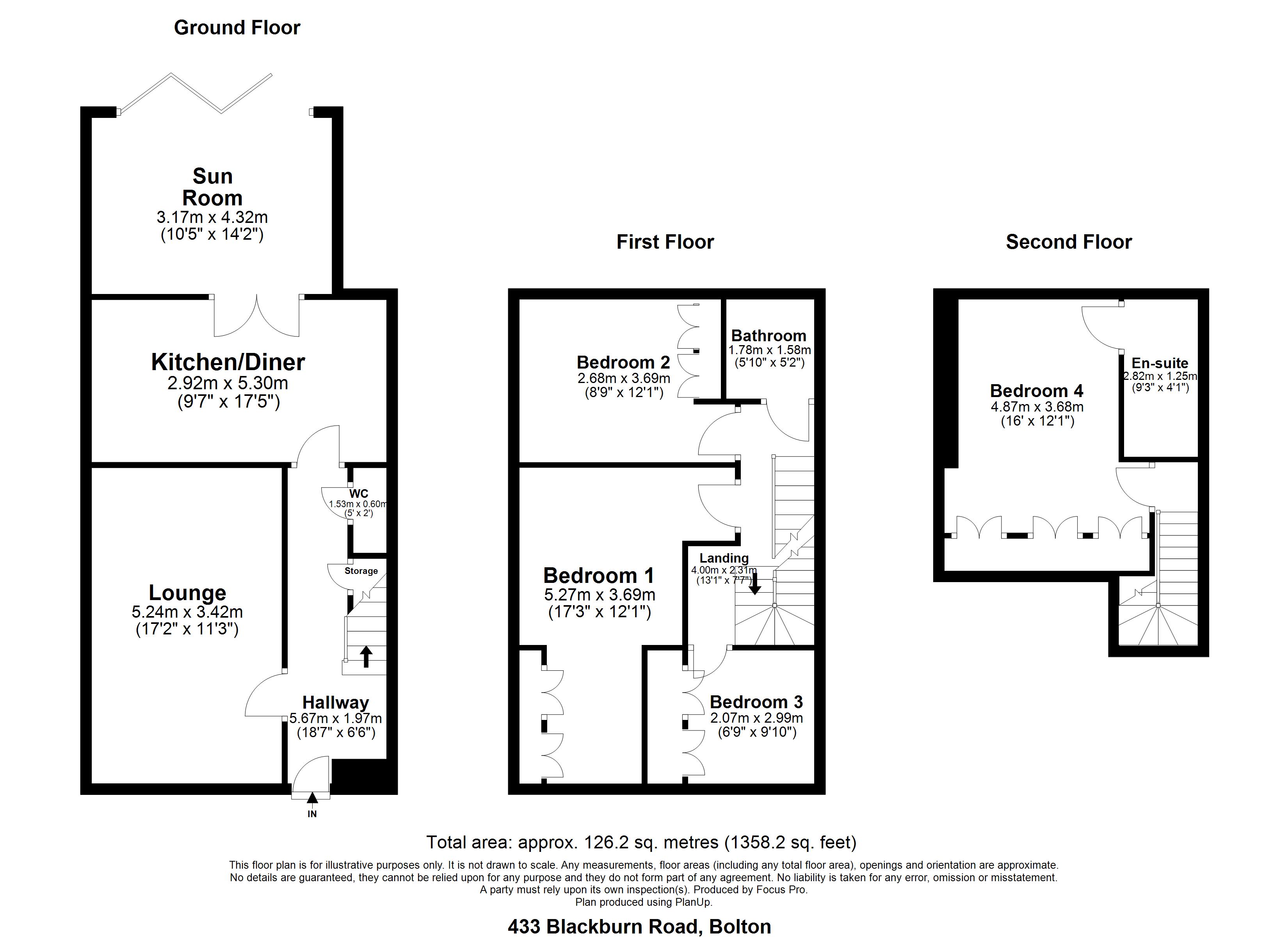 433, Blackburn Road, Bolton floorplan
