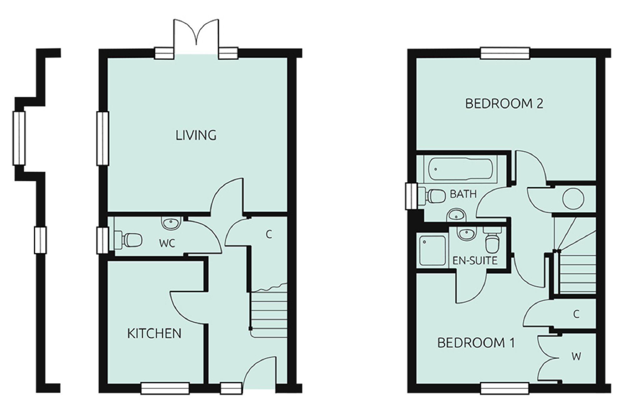 2 Bedrooms Semi-detached house for sale in Plot 25 Bredlands Lane, Canterbury, Kent CT2