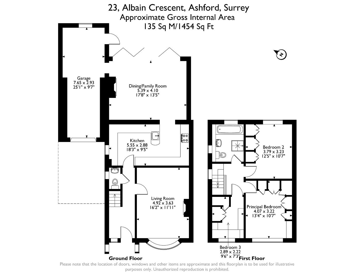 23, Albain Crescent, Ashford floorplan