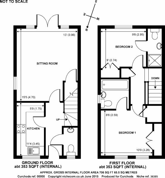 2 Bedrooms Semi-detached house for sale in Ottershaw, Chertsey, Surrey KT16