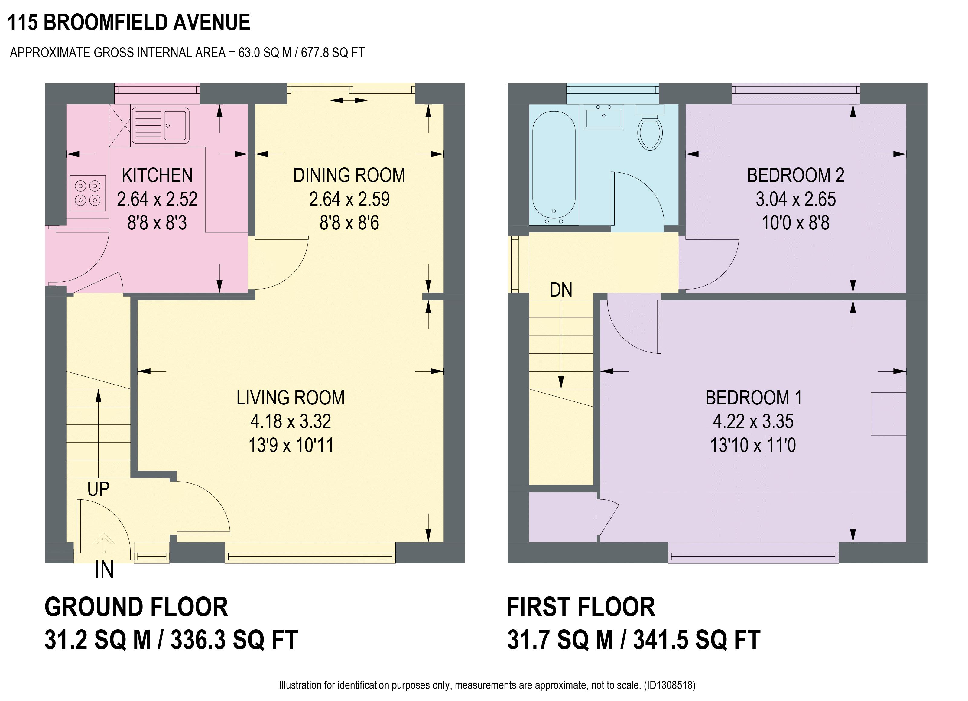 115, Broomfield Avenue, Chesterfield floorplan