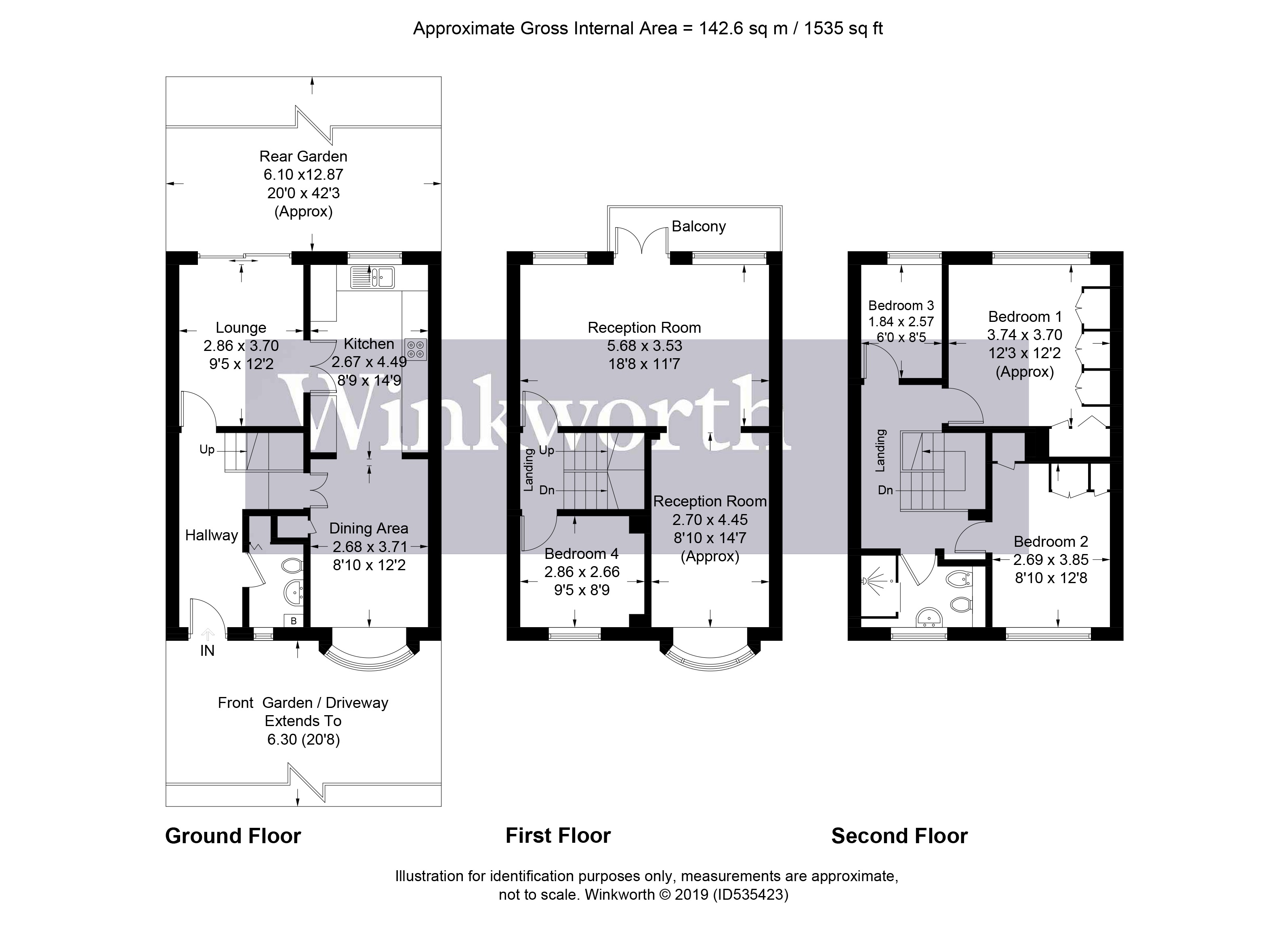 3 Bedrooms Terraced house for sale in Cavendish Crescent, Elstree, Borehamwood, Hertfordshire WD6