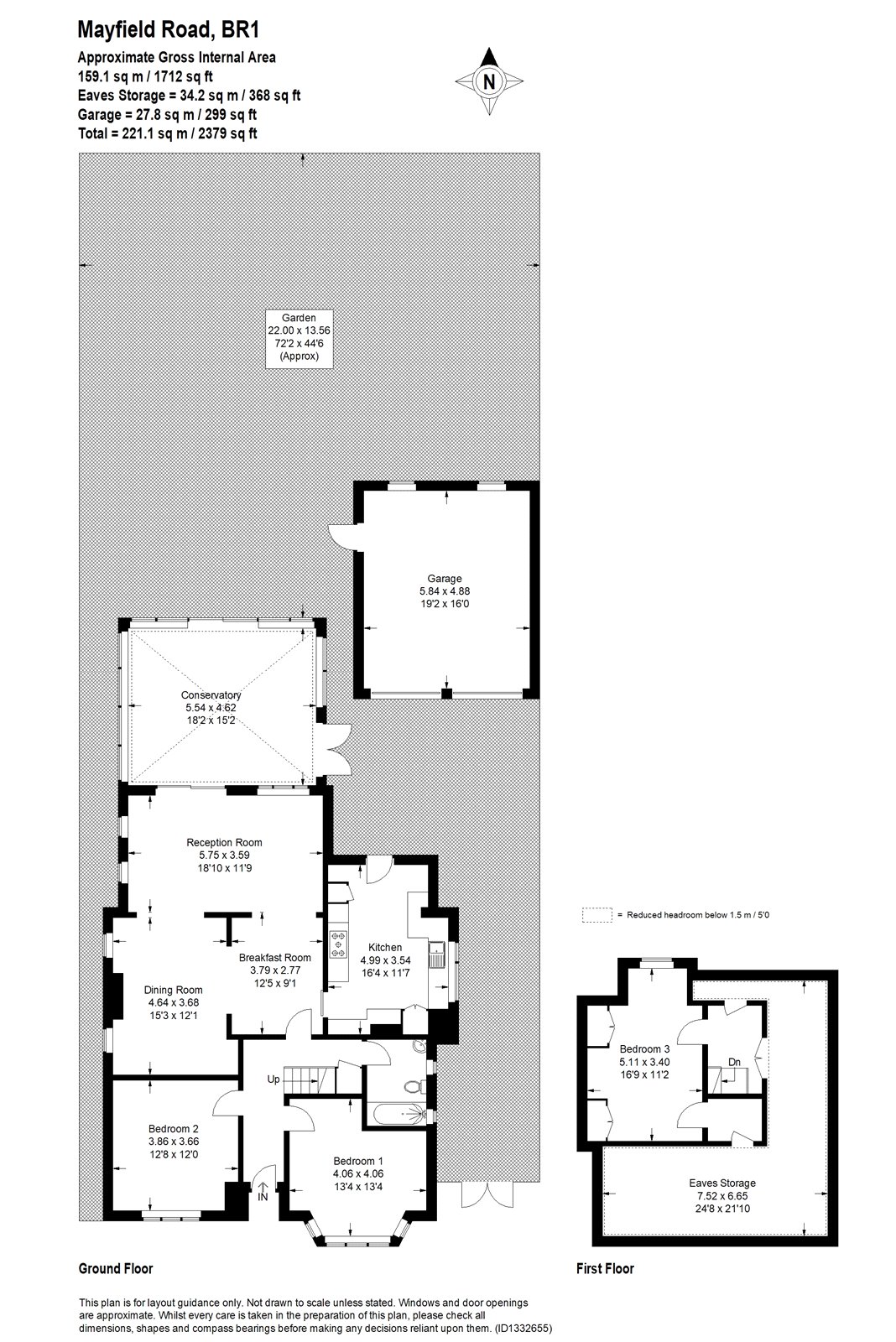 34, Mayfield Road, Bromley floorplan