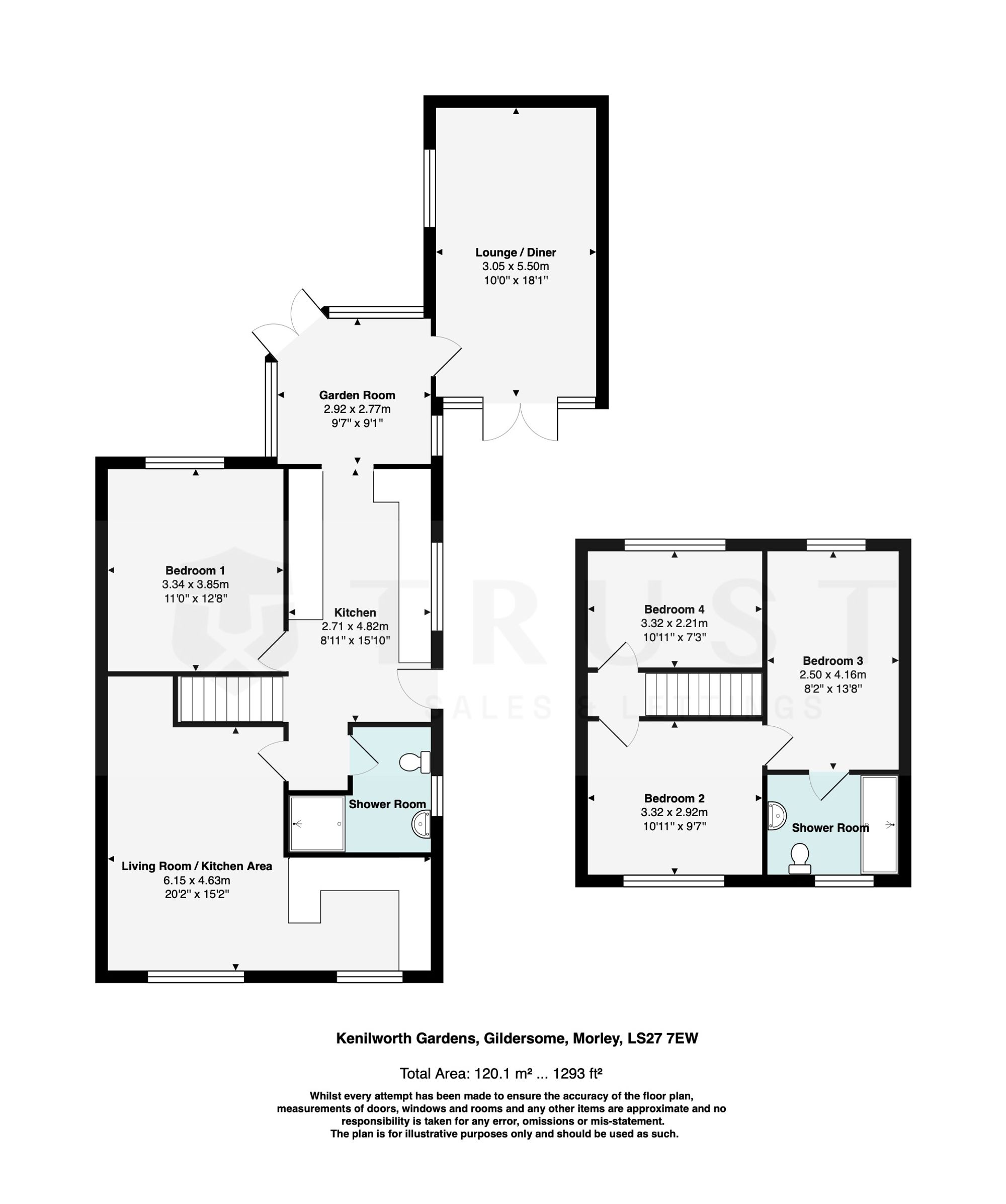 3 Kenilworth Gardens, Leeds floorplan