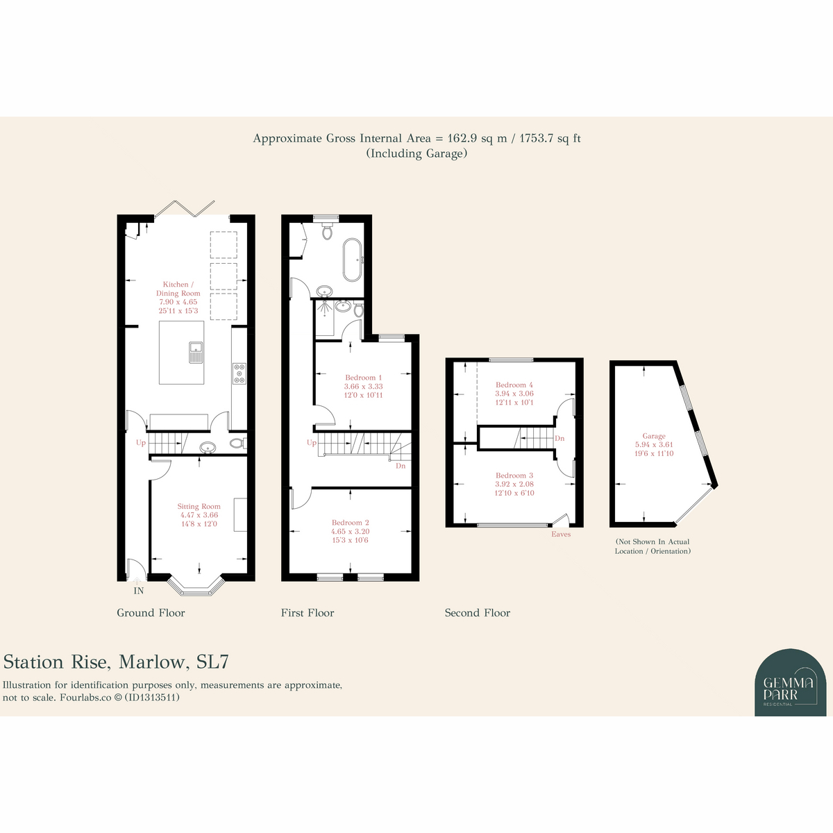 3, Station Rise, Marlow floorplan