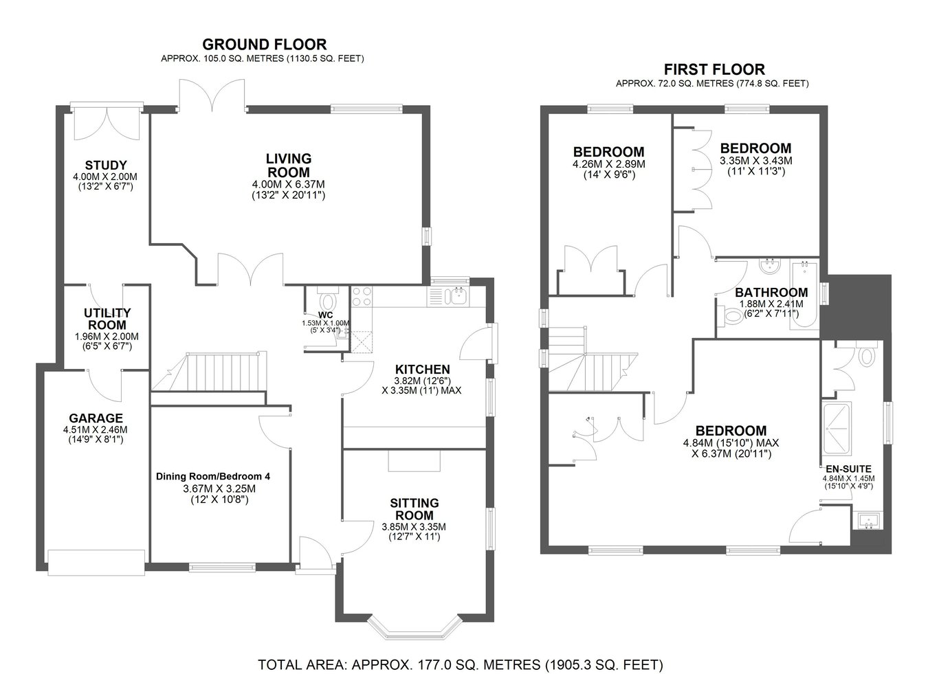 30, Brook Lane, Sawbridgeworth floorplan