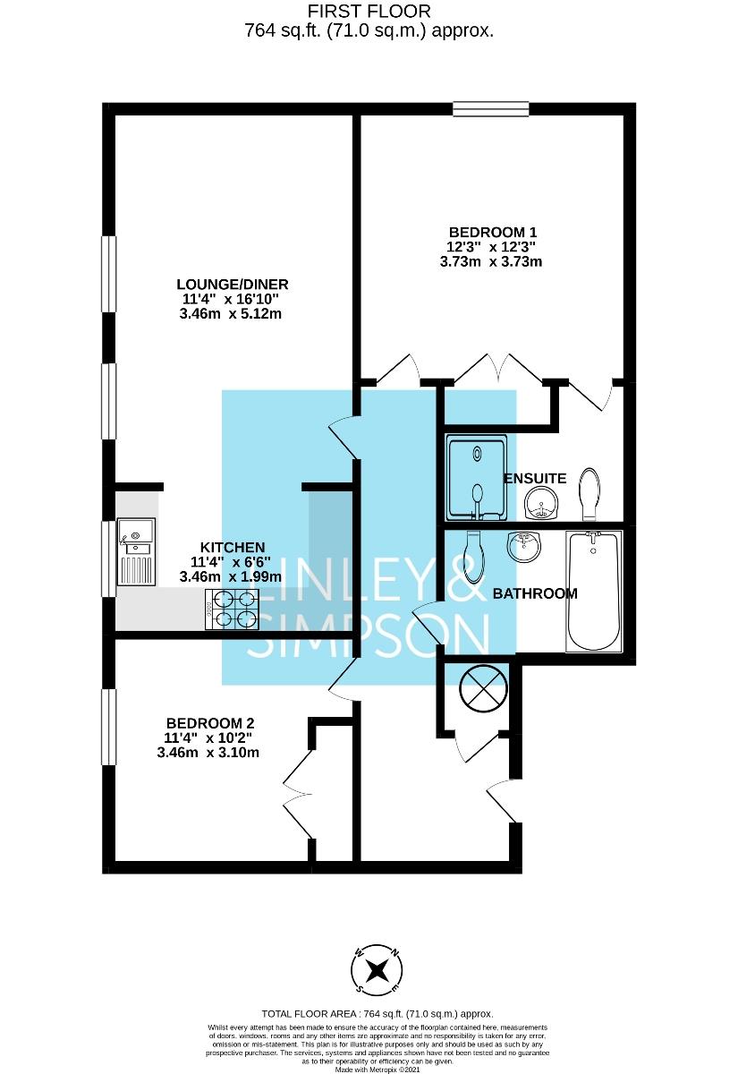6,, Samian House, York floorplan