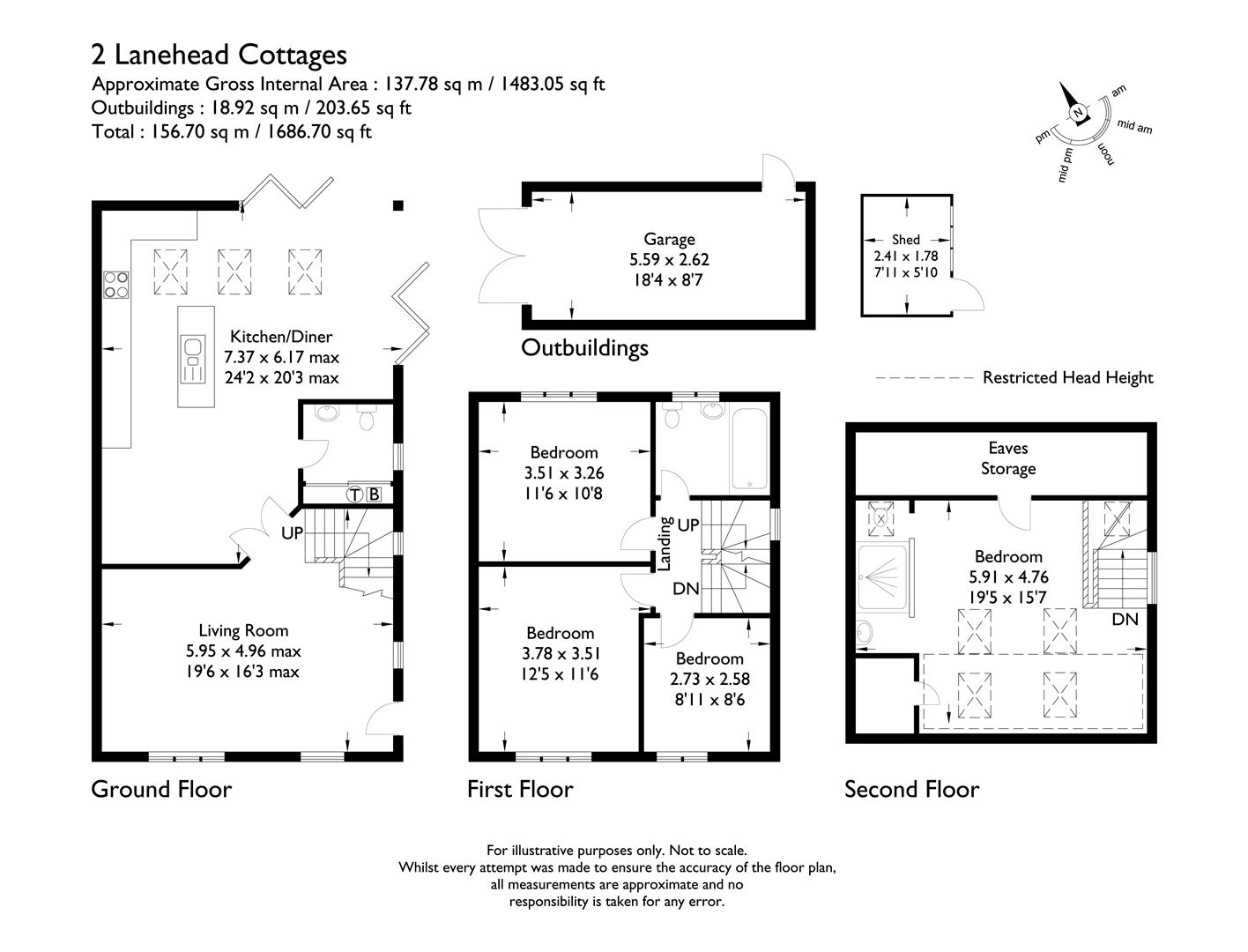 2, Lanehead Cottages, Hutton Magna, Richmond floorplan
