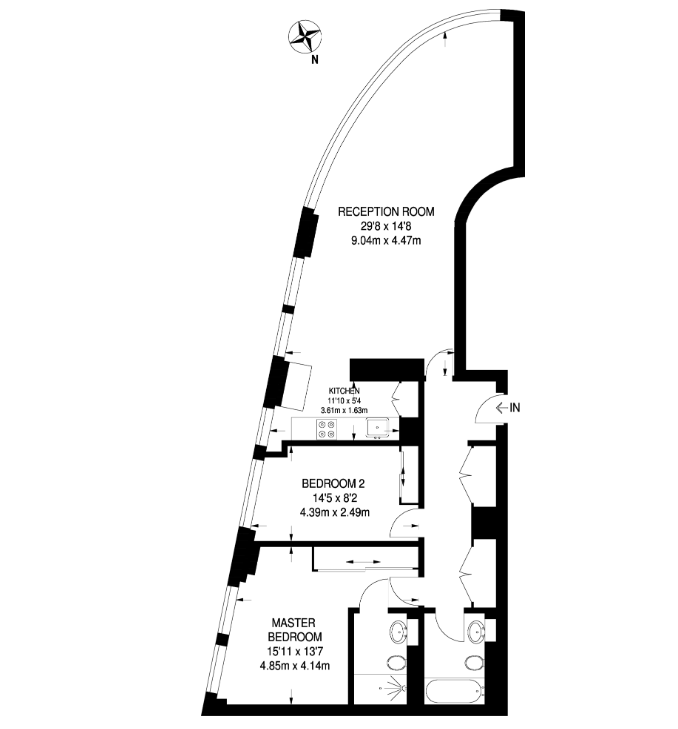 Fairmont Avenue, London floorplan