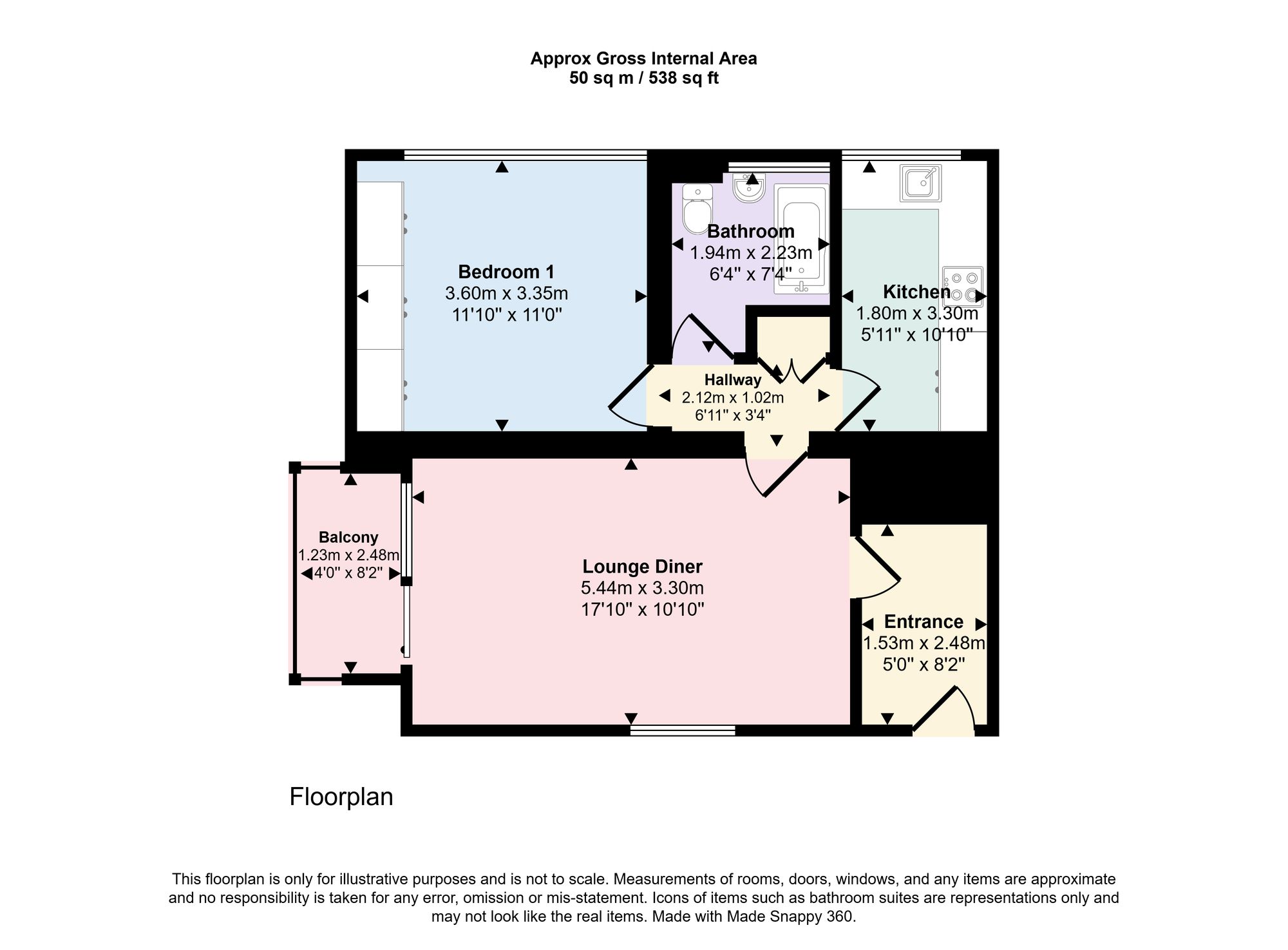 7 Broadmead Court Broadmead Road, Woodford Green floorplan
