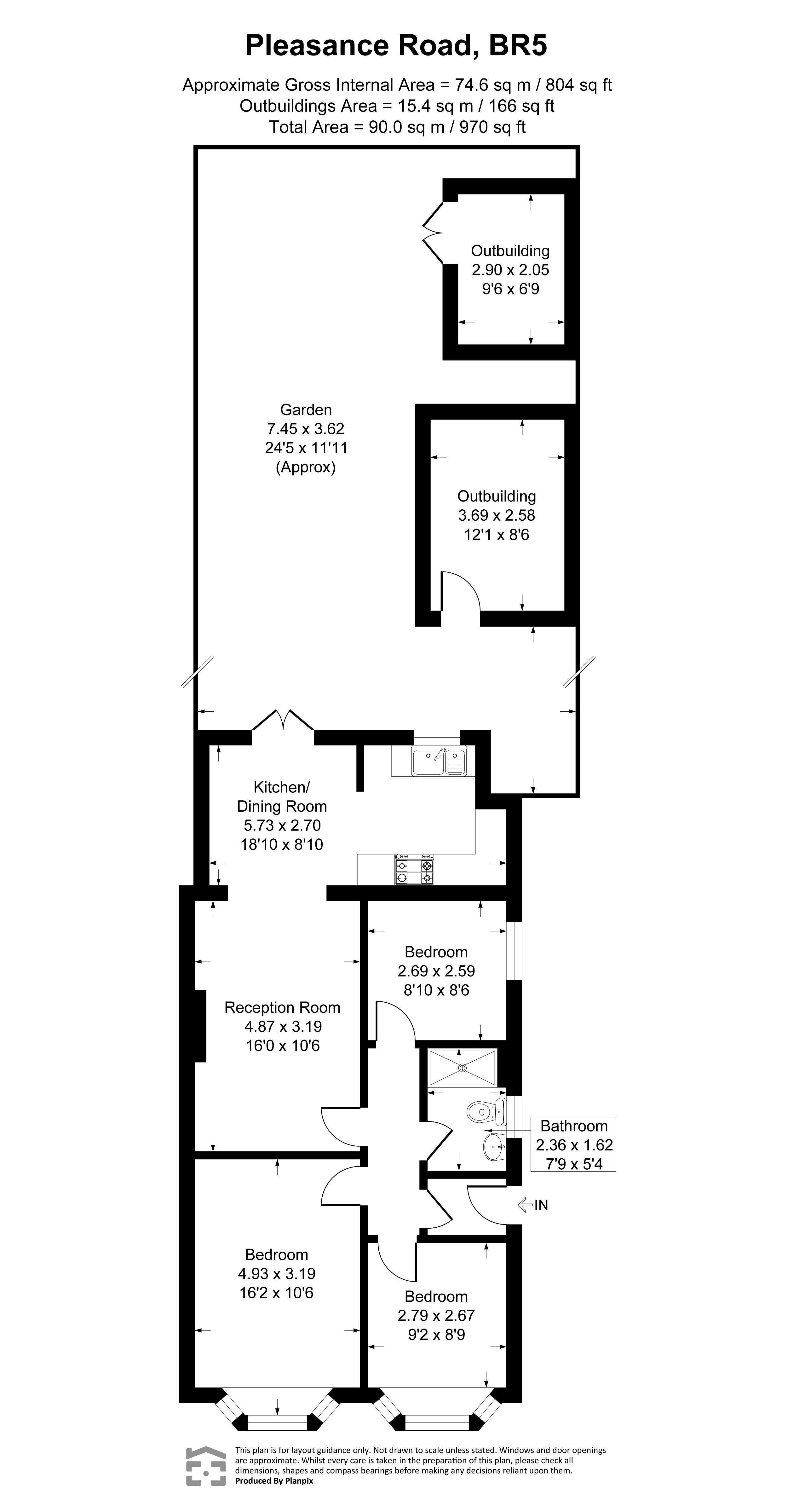 3, Pleasance Road, St Pauls Cray floorplan