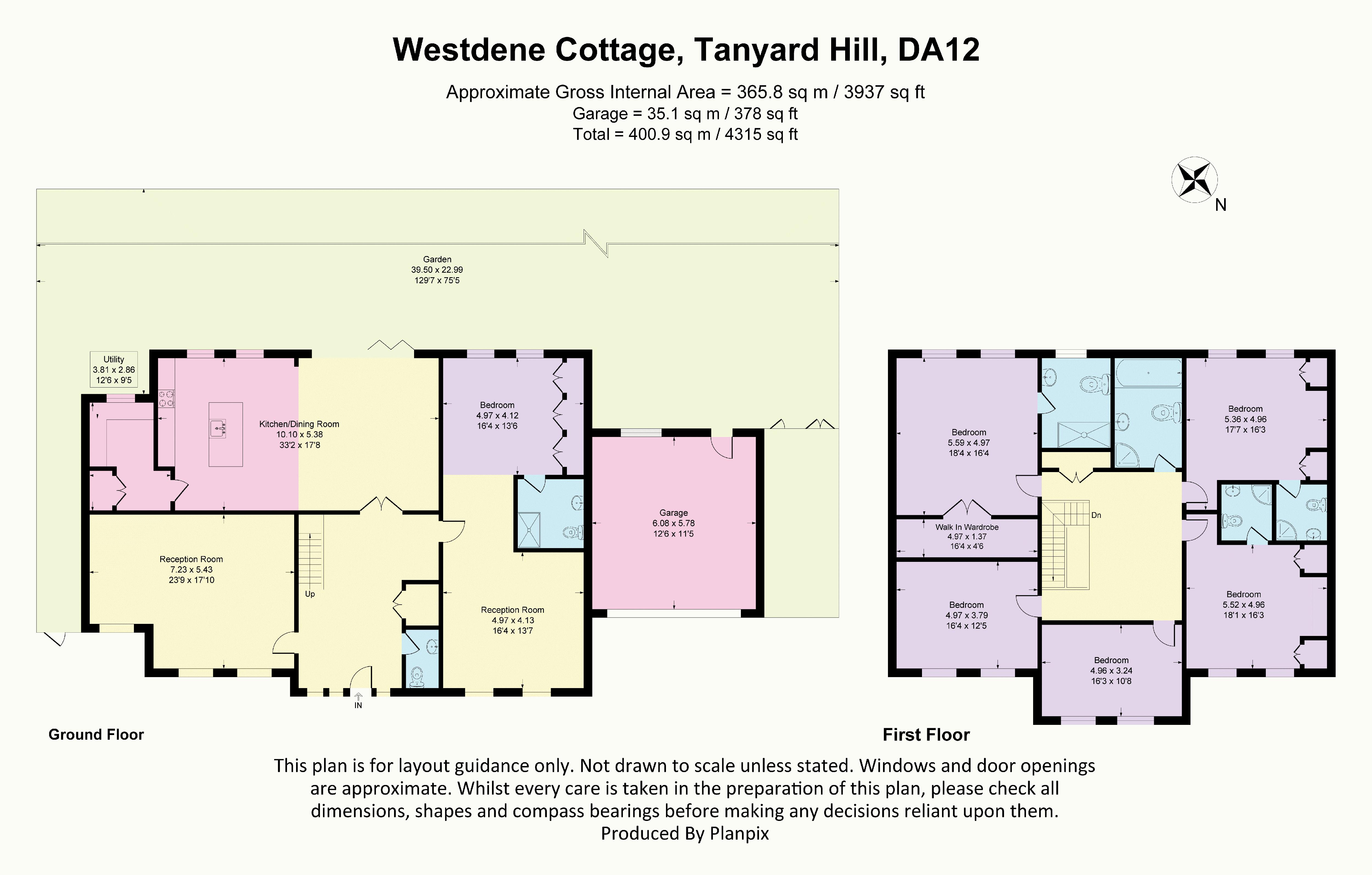 Westdene Cottage, Tanyard Hill, Gravesend floorplan