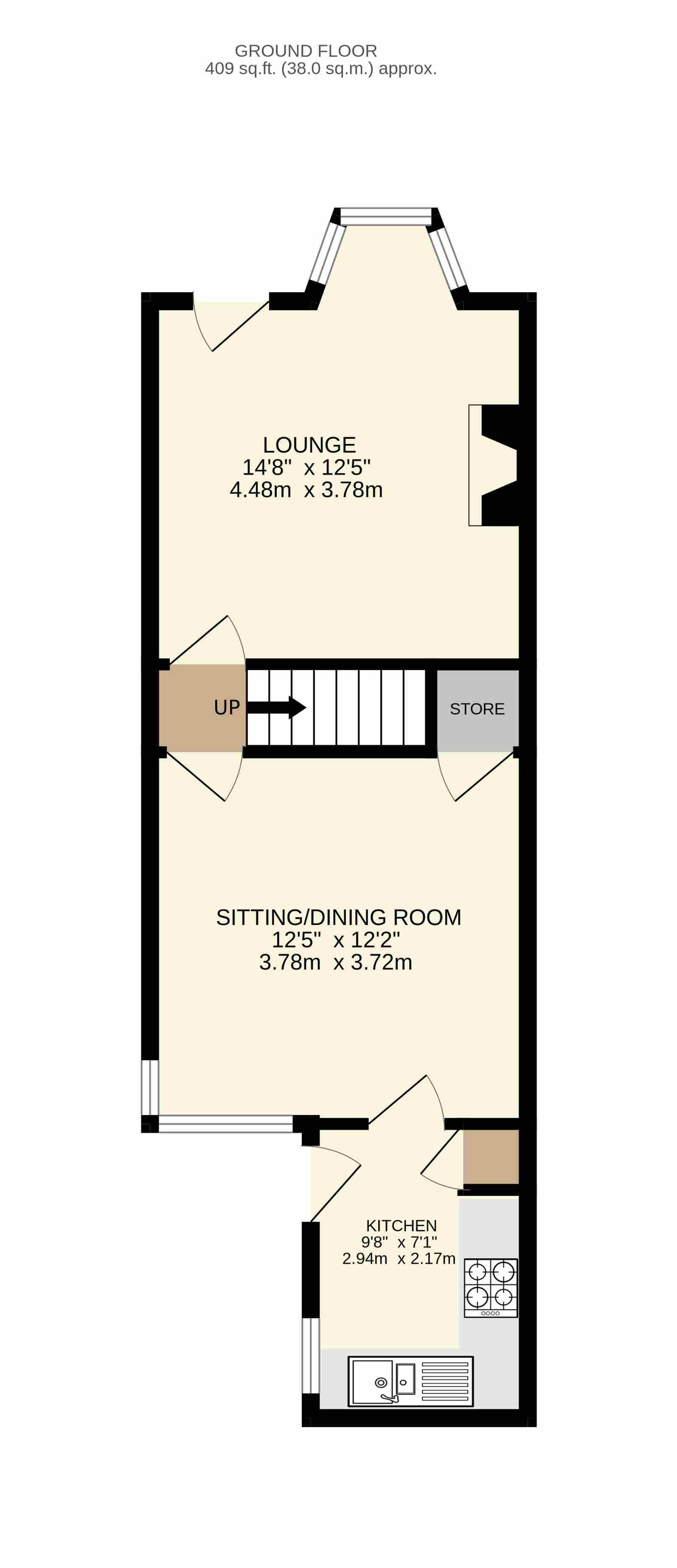 34, Gill Street, Barnsley floorplan