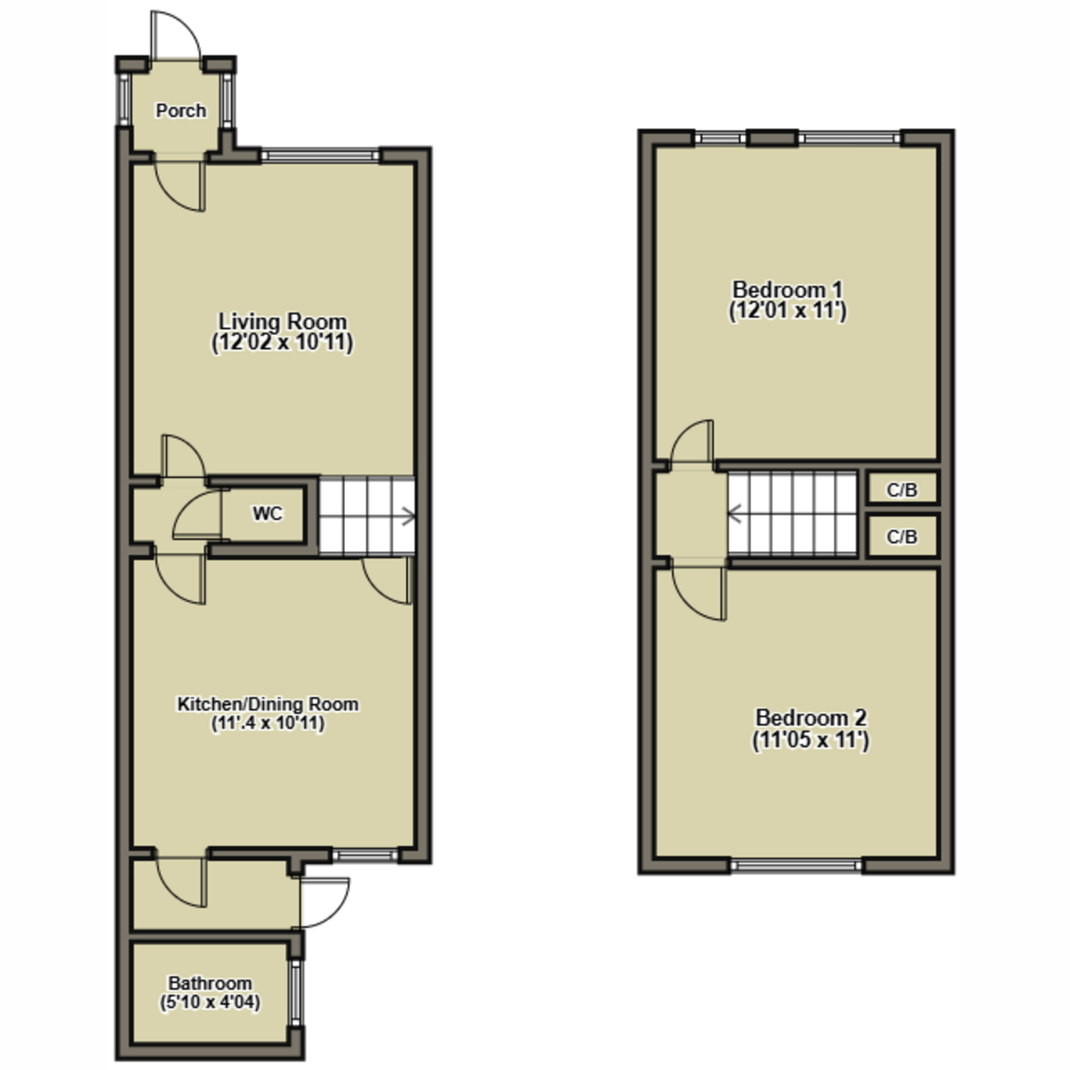 Bowling Green Road, Hinckley floorplan