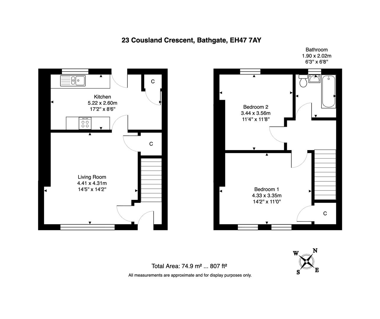 23, Cousland Crescent, Seafield floorplan