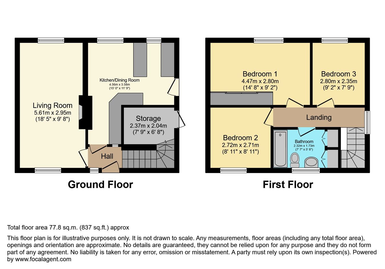 151, Longmoor Road, Nottingham floorplan