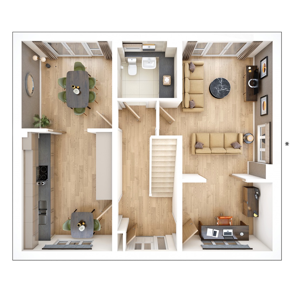 The Dunnerton - Plot 125, Bovingdon Grange Meadows, Meadow Drive, Green Lane, Bovingdon floorplan