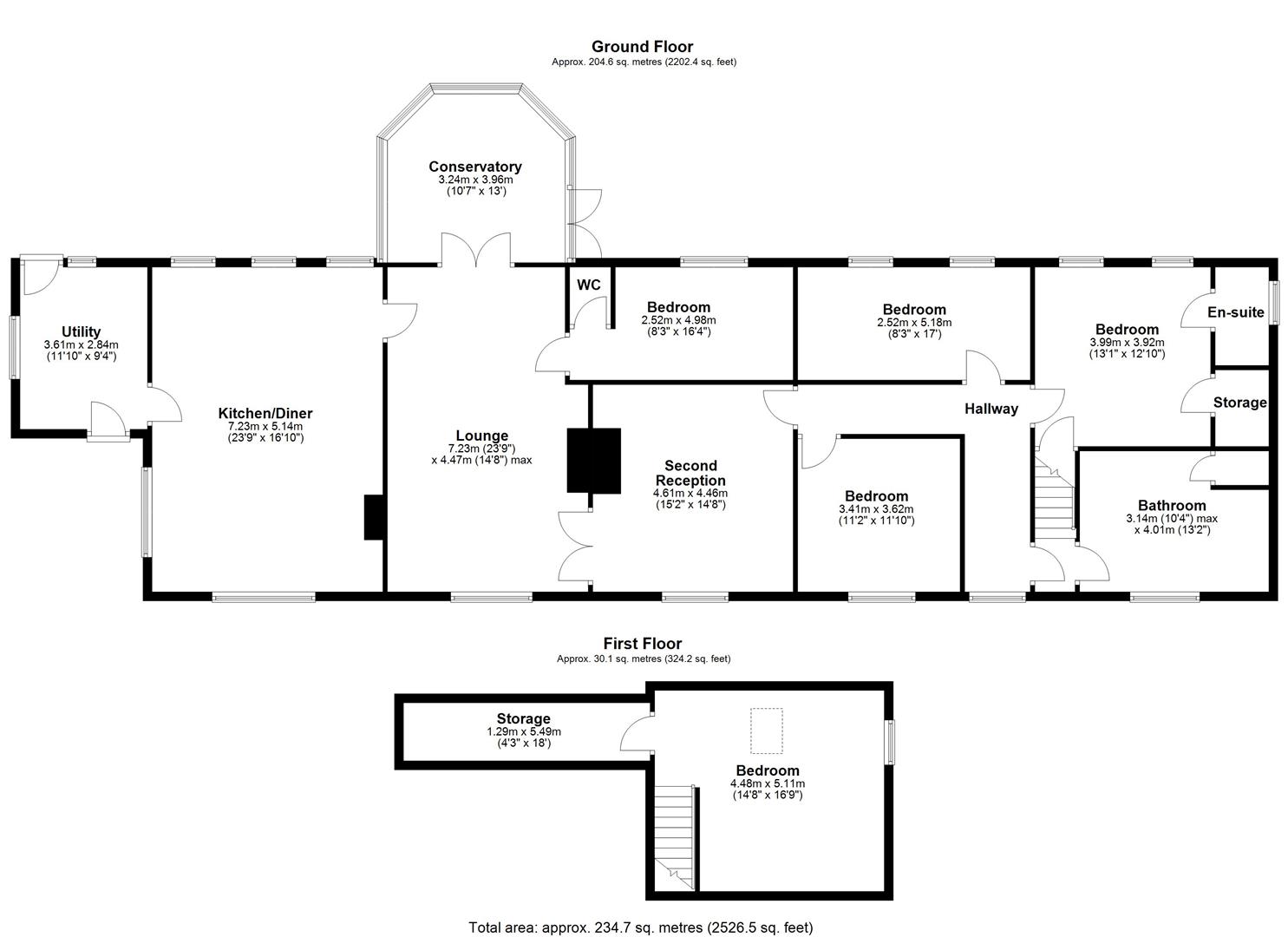 1, North View, Bradford floorplan