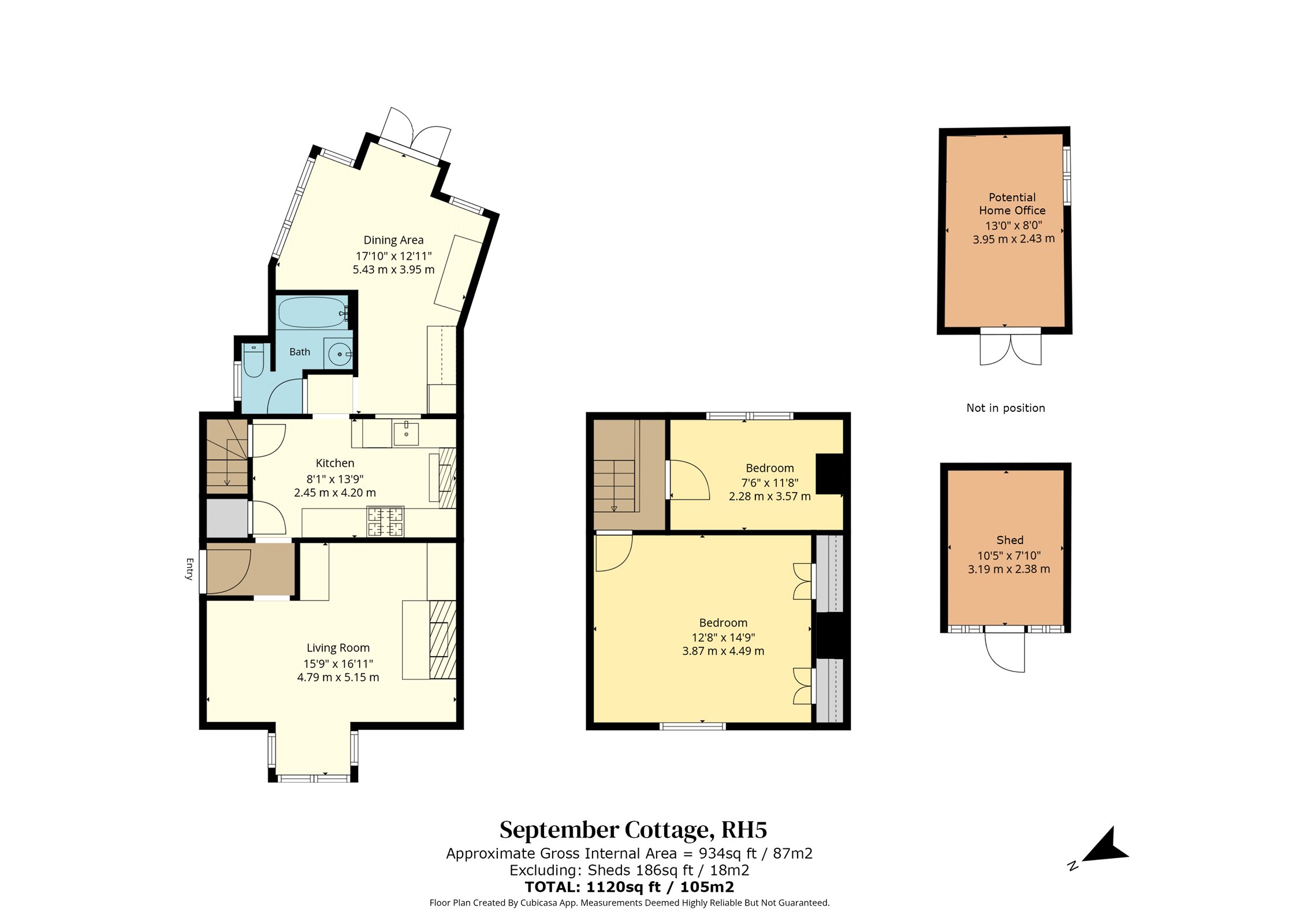 September Cottage,, Horsham Road, Dorking floorplan