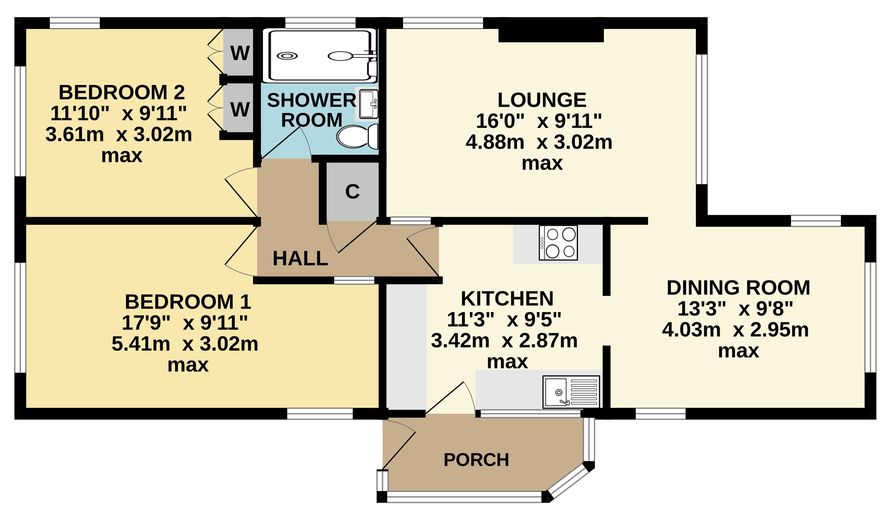 6 Green Acre, Trebullett Launceston Cornwall, Launceston floorplan