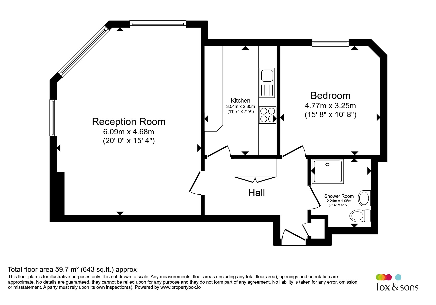 Flat 7, 50, The Drive, Hove floorplan