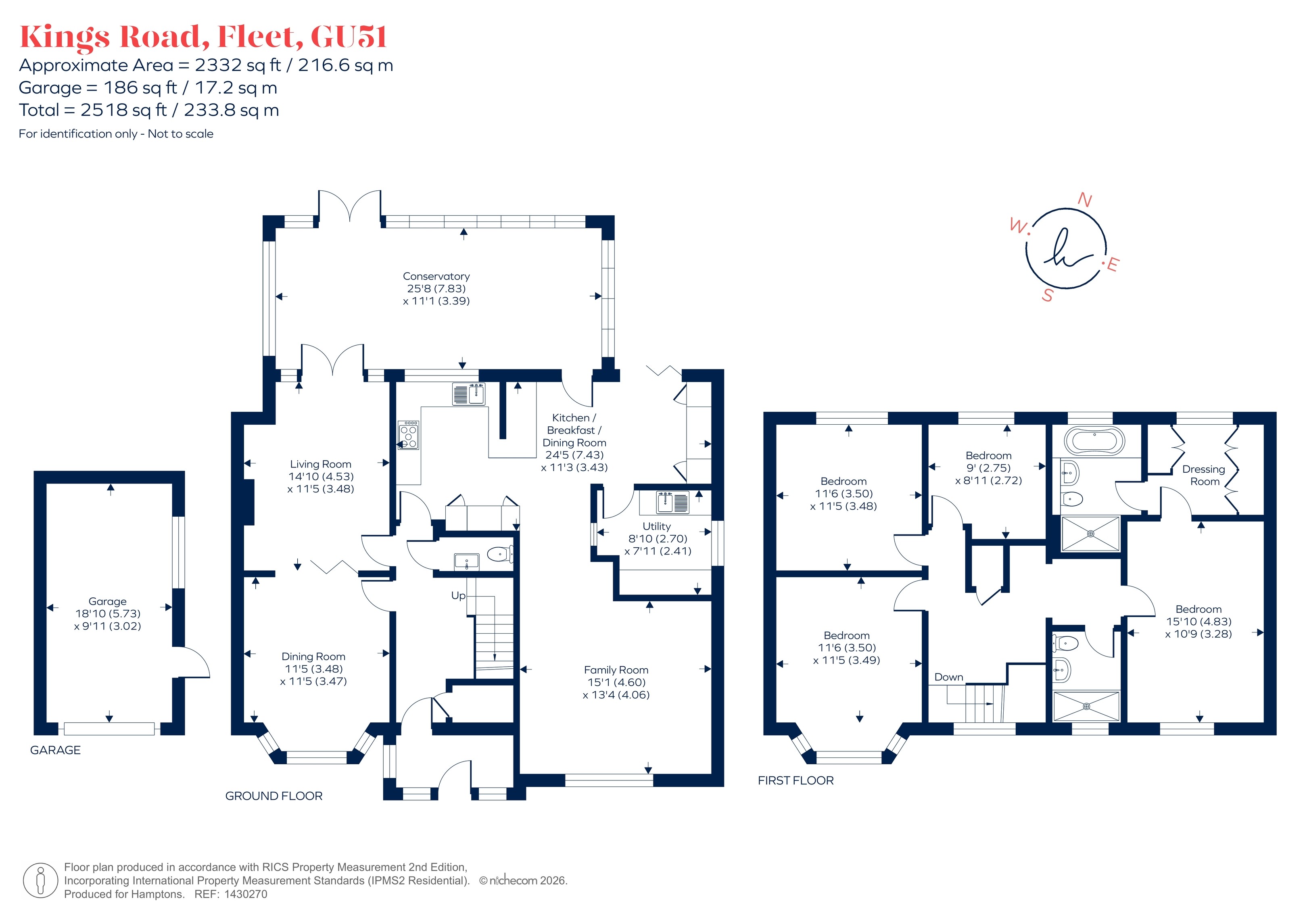 71, Kings Road, Fleet floorplan