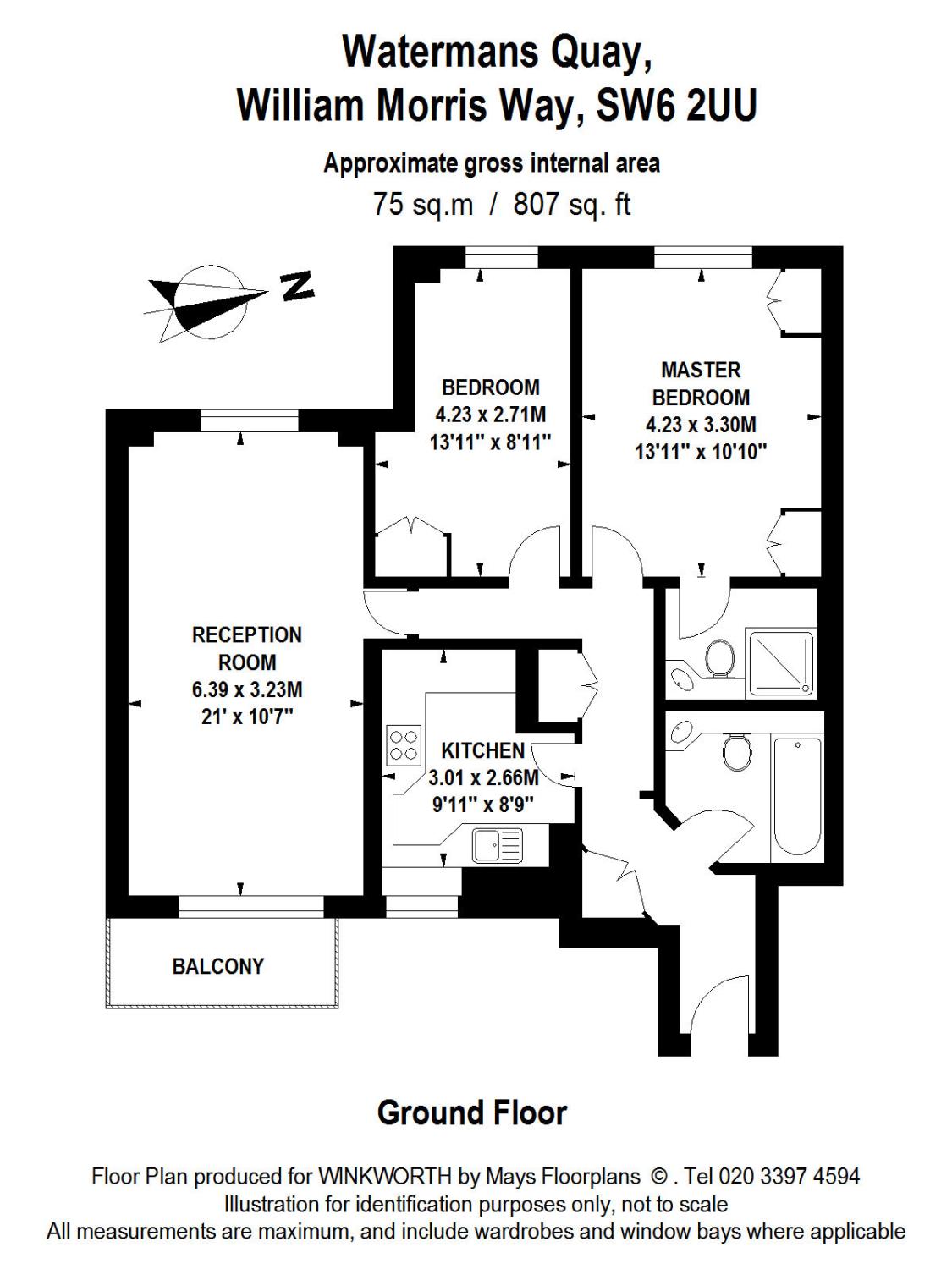 2 Bedrooms Flat to rent in Watermans Quay, William Morris Way, London SW6