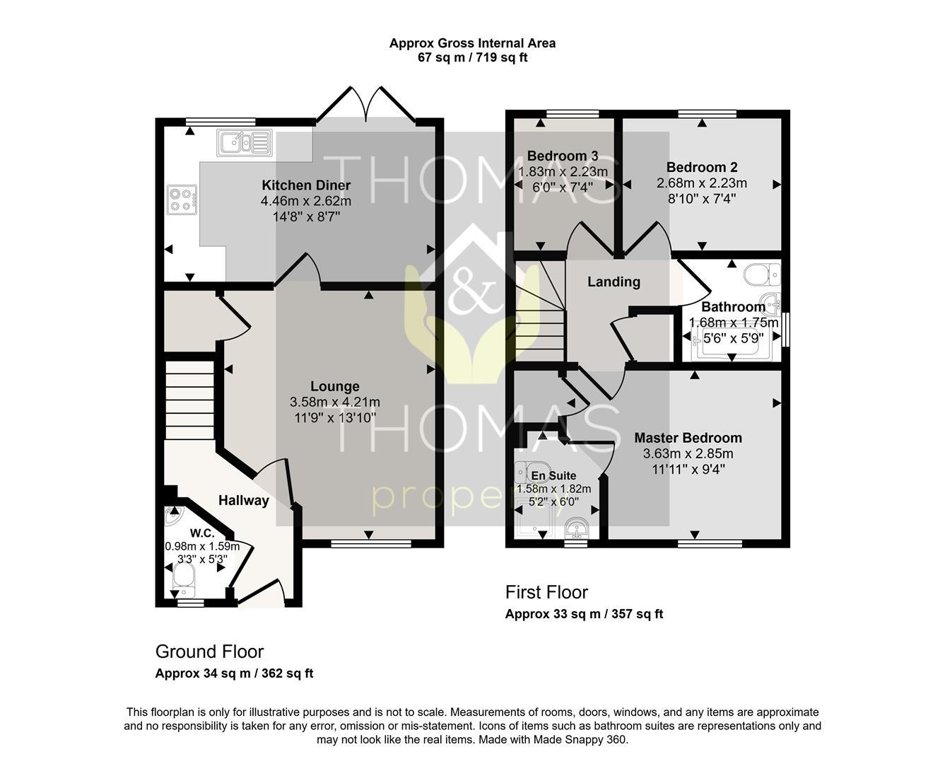 13, Whitefield Crescent, Gloucester floorplan