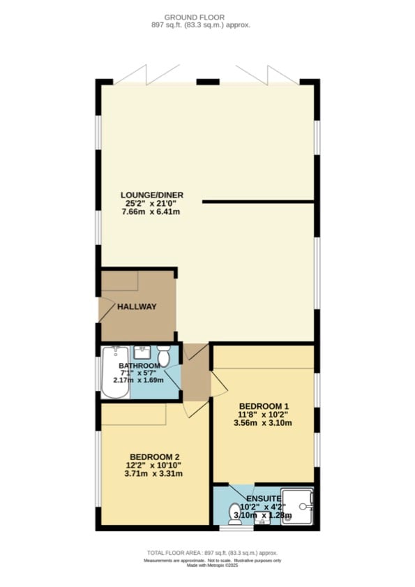 Lodge 18, Merley House Holiday Park, Merley House, Merley House Lane, Wimborne floorplan