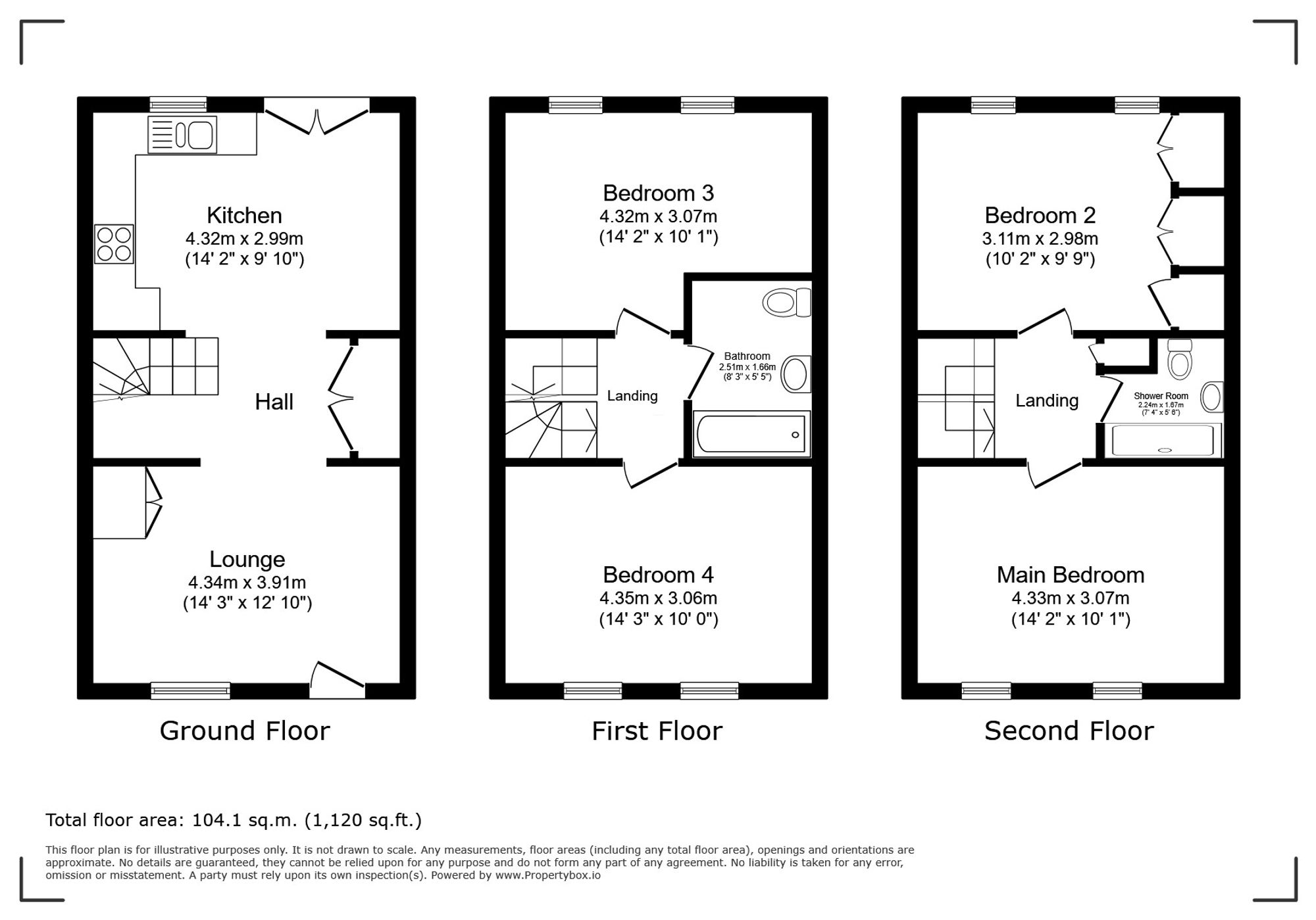 11 Hart Place, Cardiff floorplan