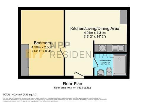 Apartment 1508, Westpoint, Manchester floorplan
