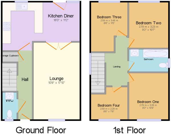 6, Tadcaster Drive, Manchester floorplan