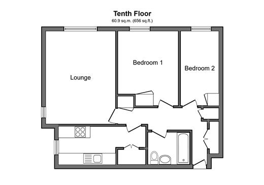 Eagle Way Great Warley, Brentwood floorplan