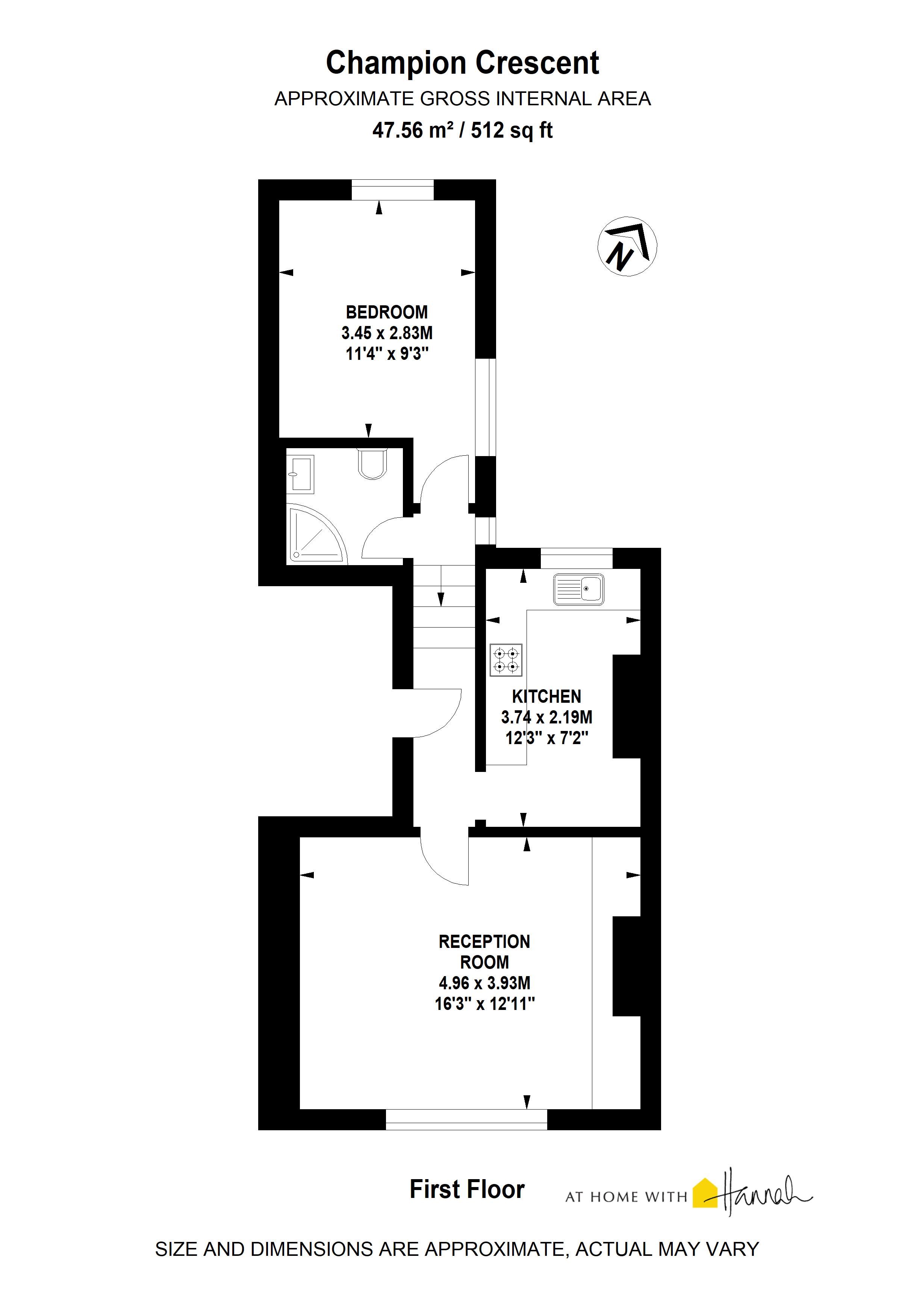 Flat 2, 19, Champion Crescent, London floorplan