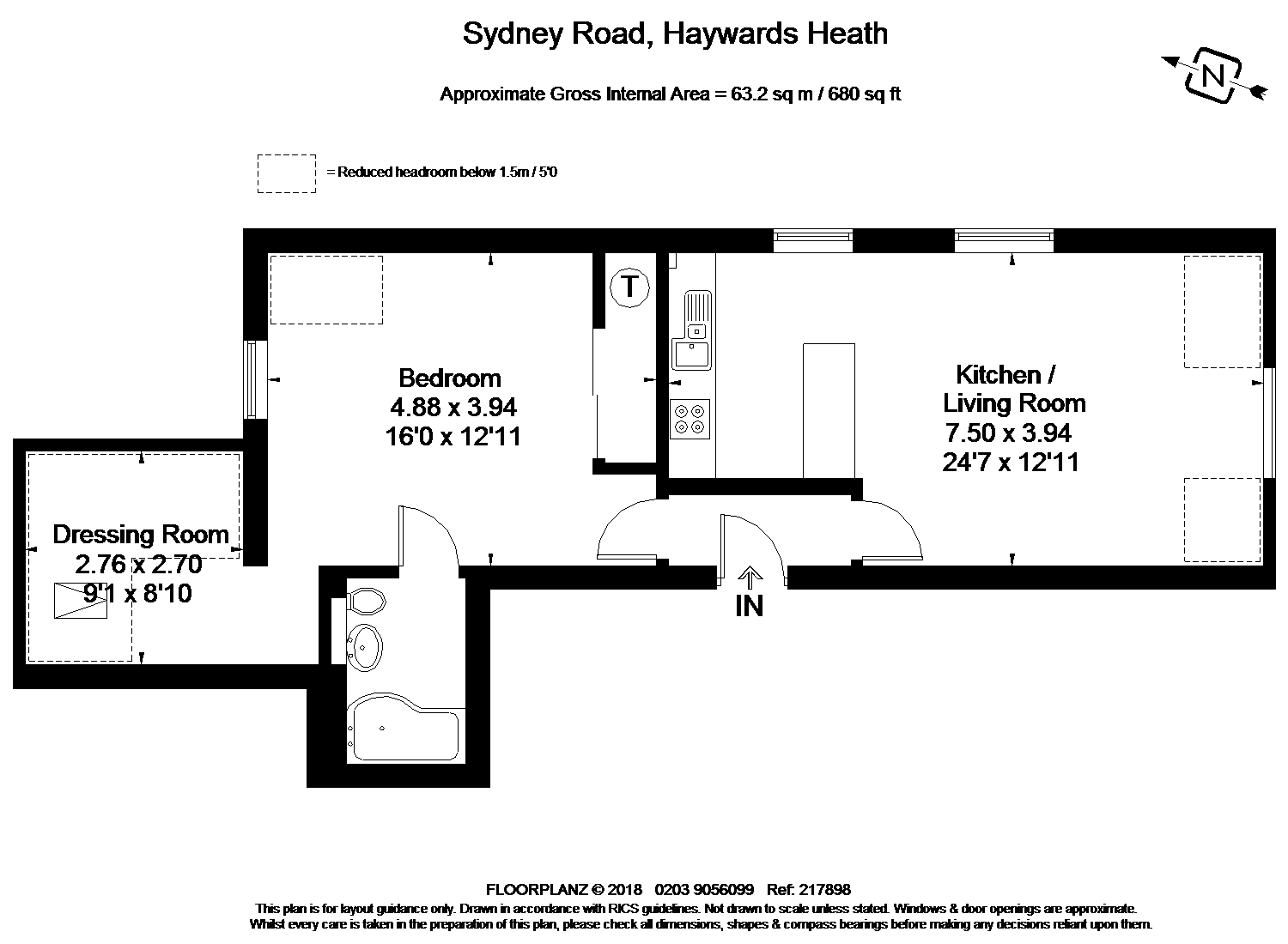1 Bedrooms Flat for sale in Sydney Road, Haywards Heath, West Sussex RH16
