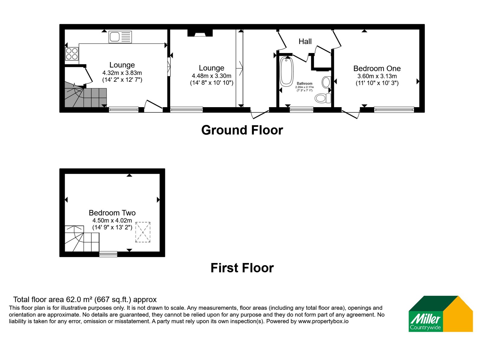 8A, Alverton Terrace, Cornwall floorplan