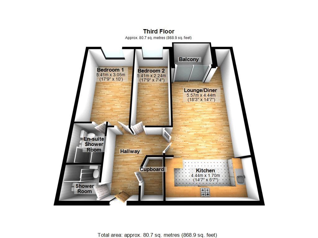 2 Bedrooms Flat to rent in Lowestoft Mews, Galleons Lock E16