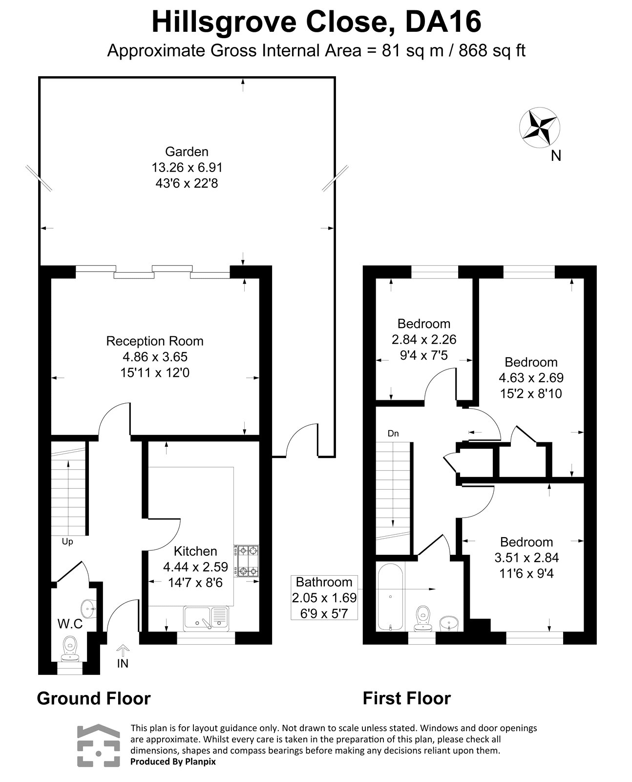 11, Hillsgrove Close, Kent floorplan