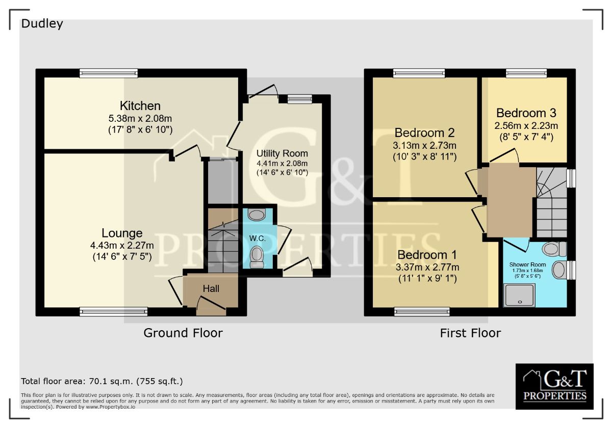 213 Priory Road, Dudley floorplan