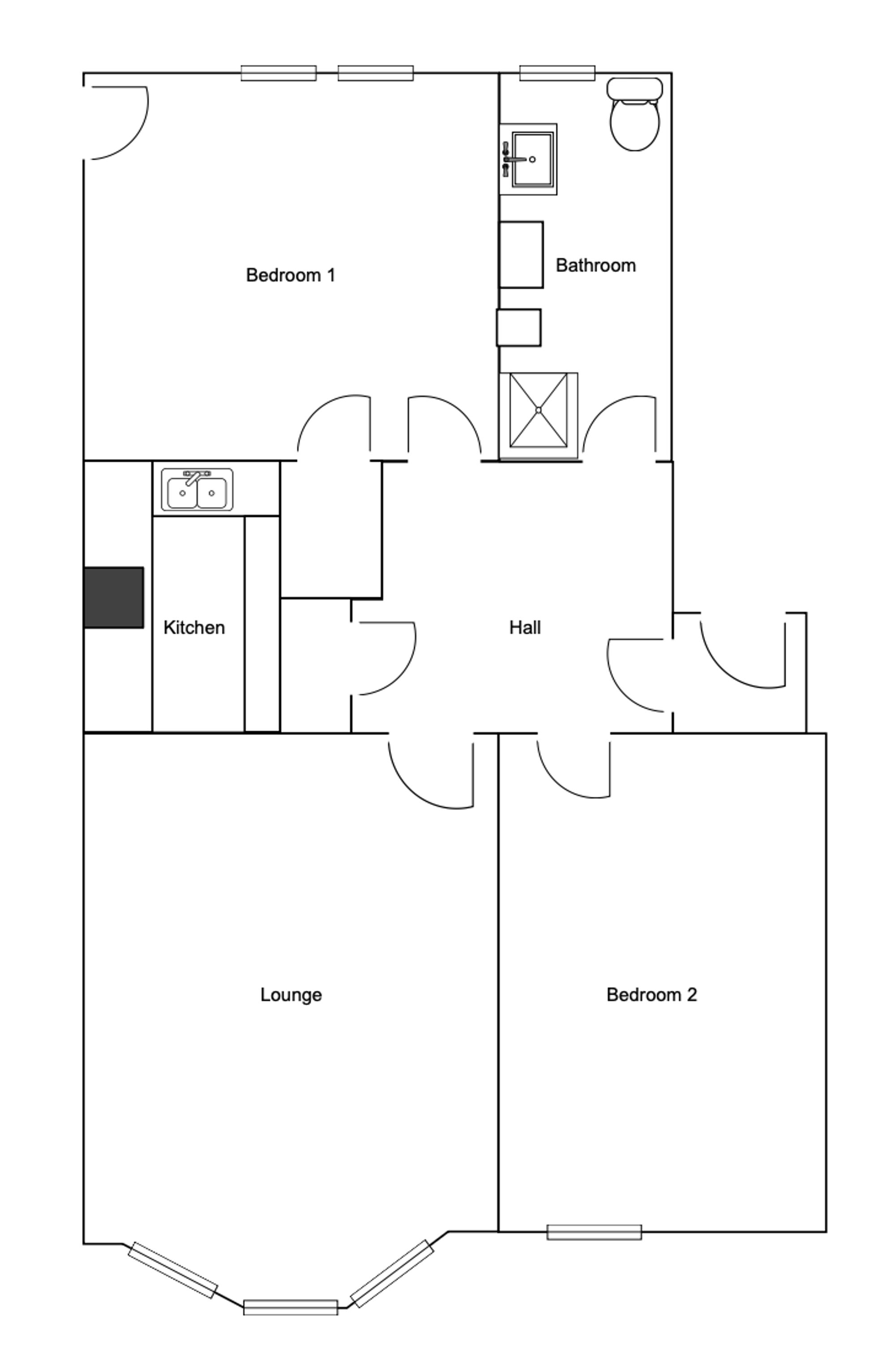 1/2, Greenock floorplan