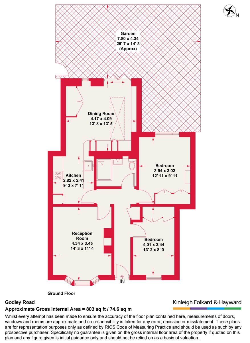 124, Godley Road, London floorplan
