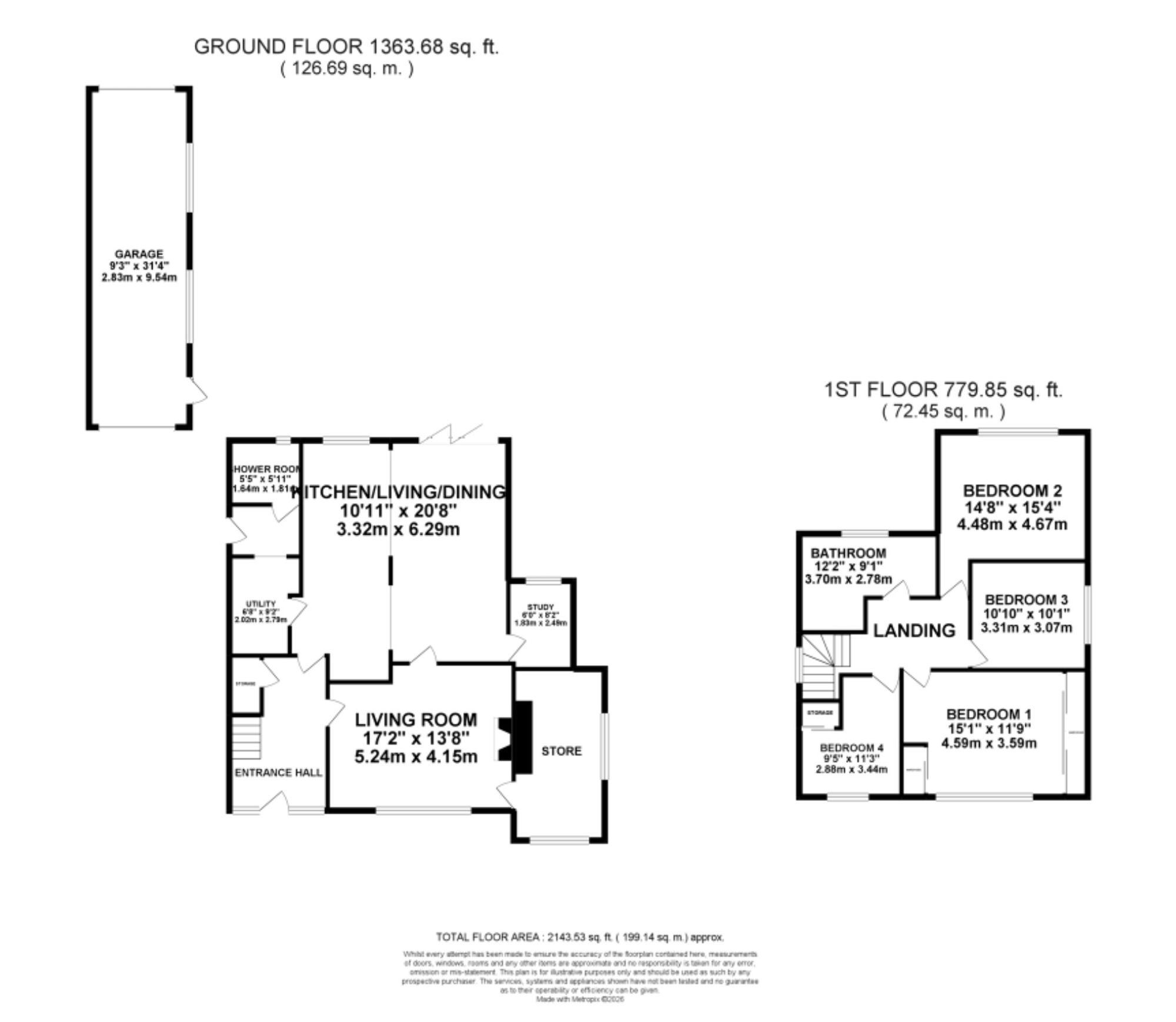 15 Perthy Grove, Stoke-On-Trent floorplan