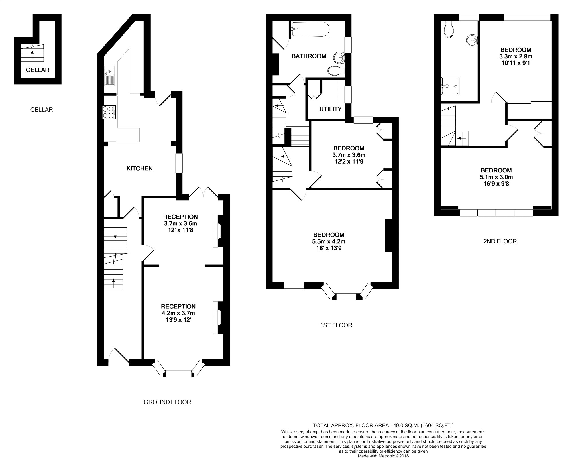 4 Bedrooms Terraced house to rent in Heathfield Gardens, Chiswick W4