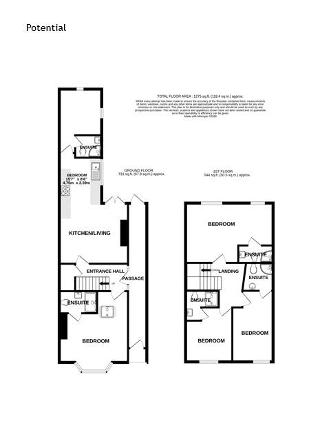 210, West Parade, Lincoln floorplan