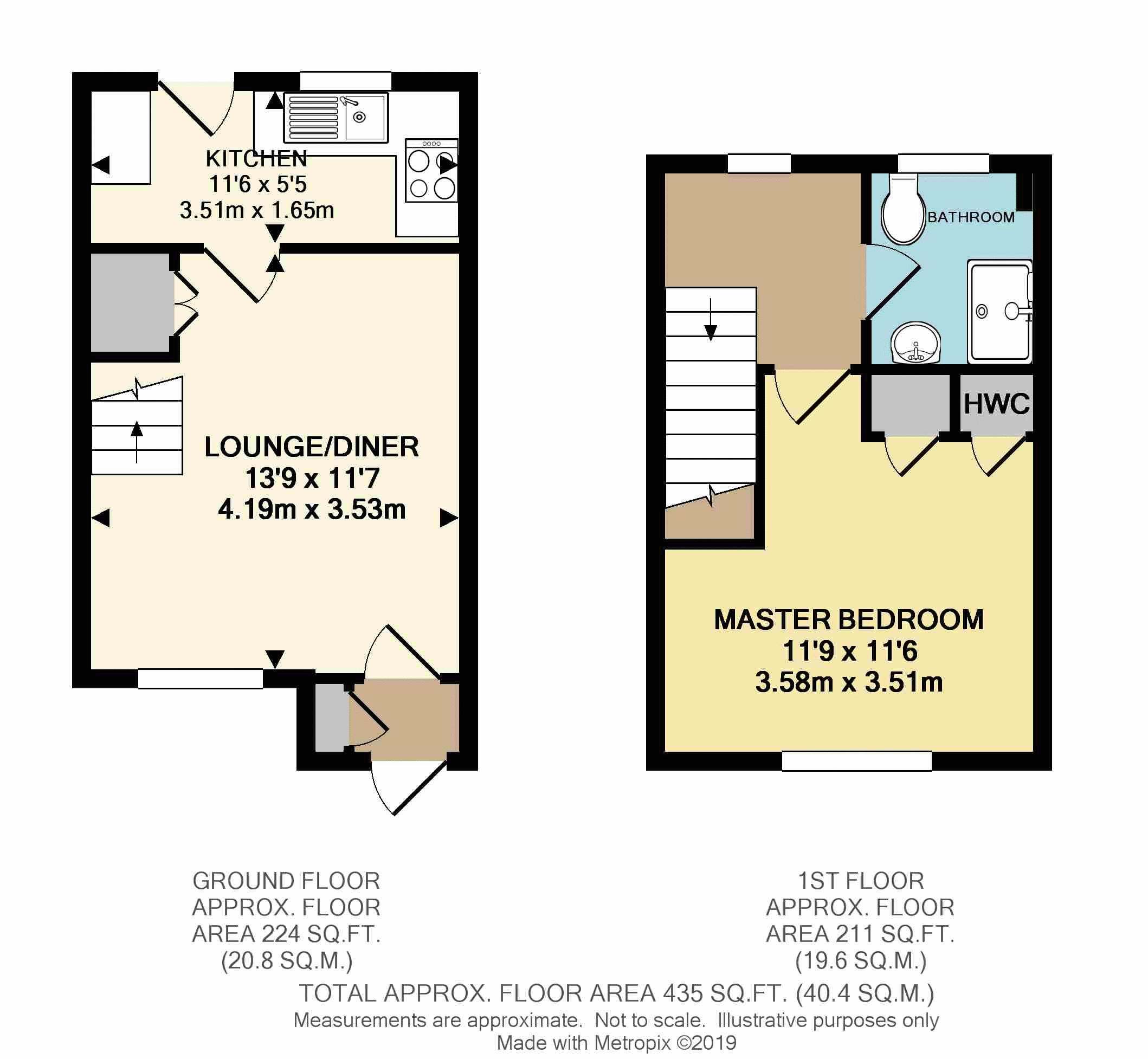 1 Bedrooms Terraced house for sale in Orchard Way, Holmer Green, High Wycombe HP15