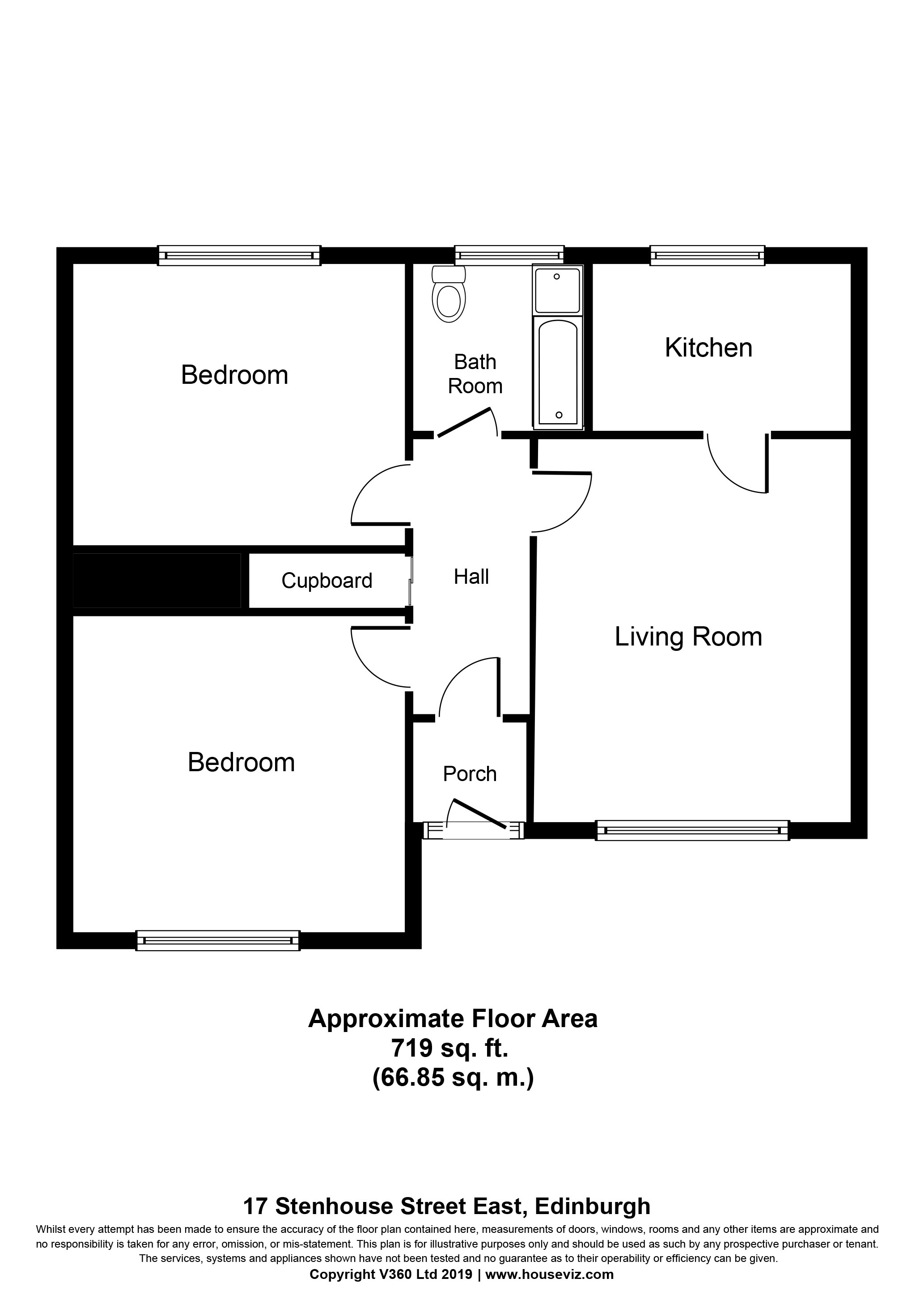 2 Bedrooms Flat for sale in Stenhouse Street East, Edinburgh EH11