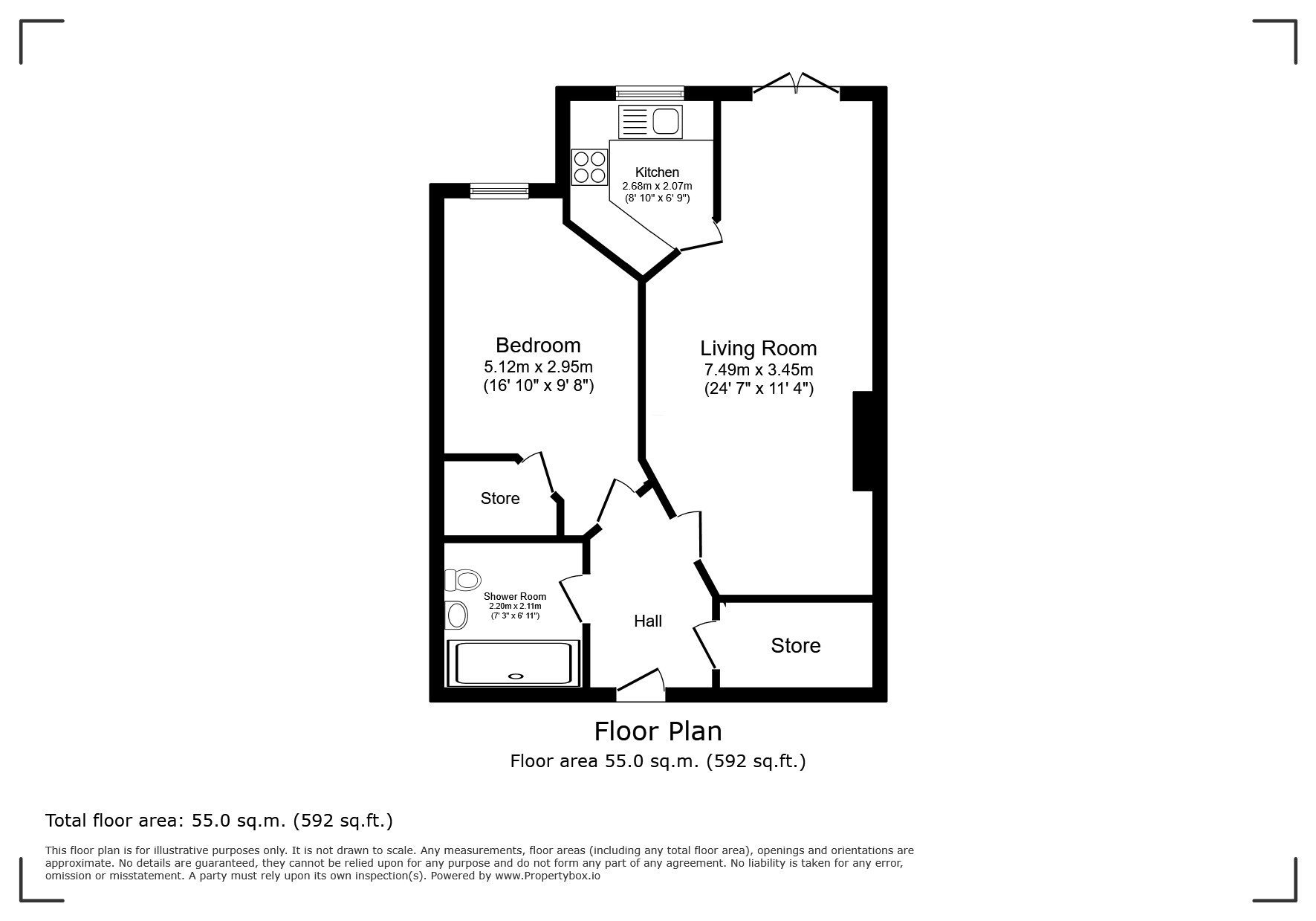 Flat 5, Darroch Gate, Coupar Angus Road, Blairgowrie floorplan