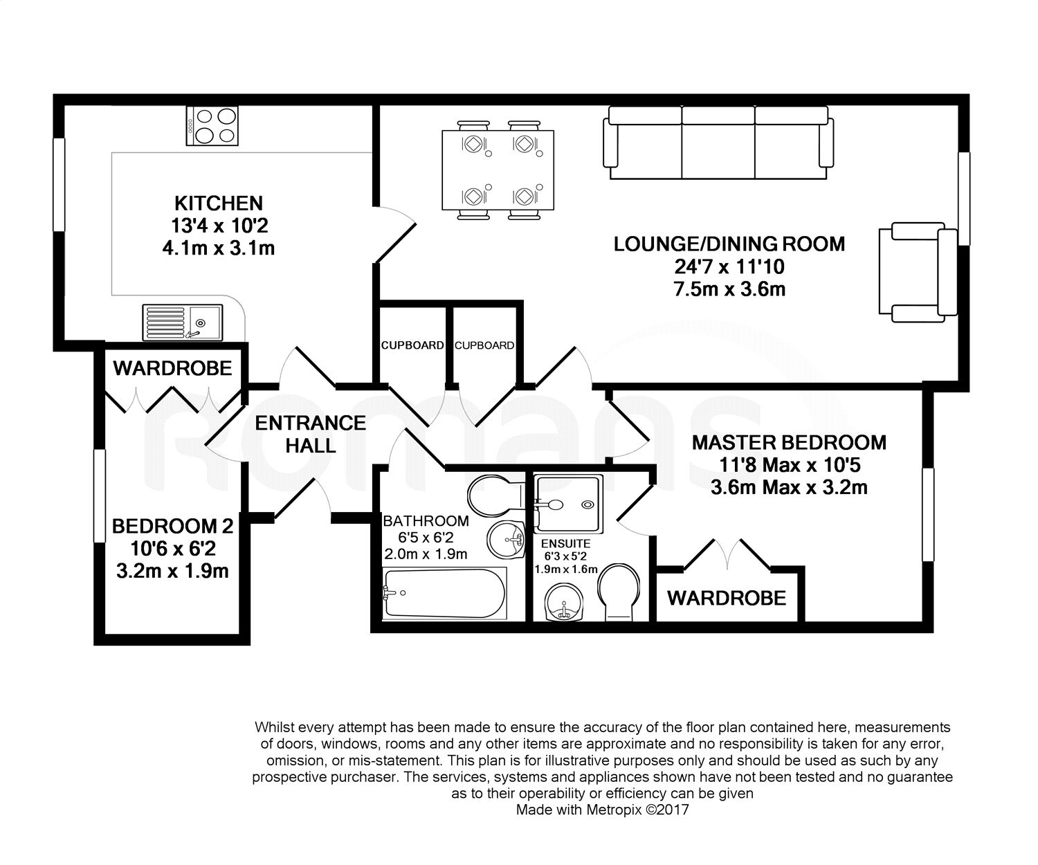 2 Bedrooms Flat to rent in Waleron Road, Fleet GU51